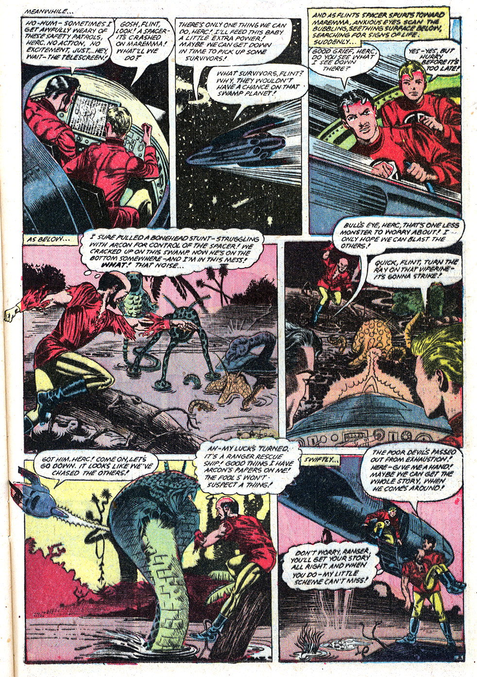 Planet Comics #59 (Fiction House), page 37. Public domain (US).