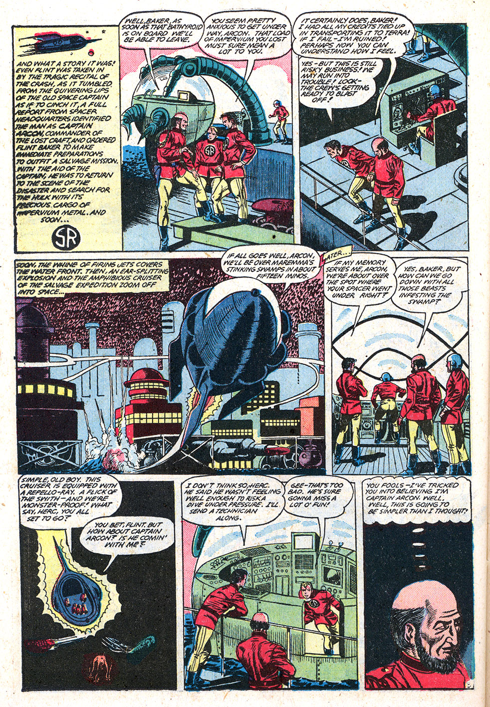 Planet Comics #59 (Fiction House), page 38. Public domain (US).