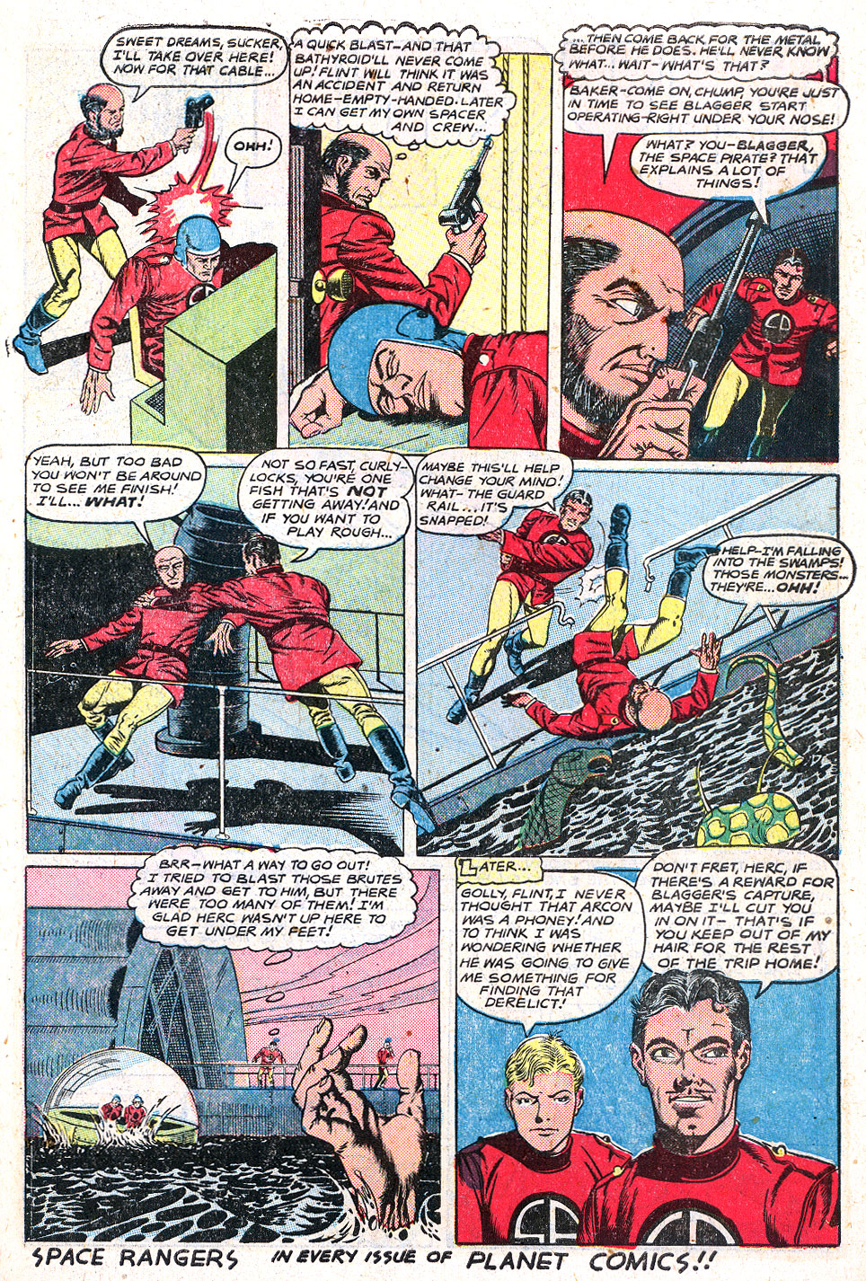 Planet Comics #59 (Fiction House), page 41. Public domain (US).