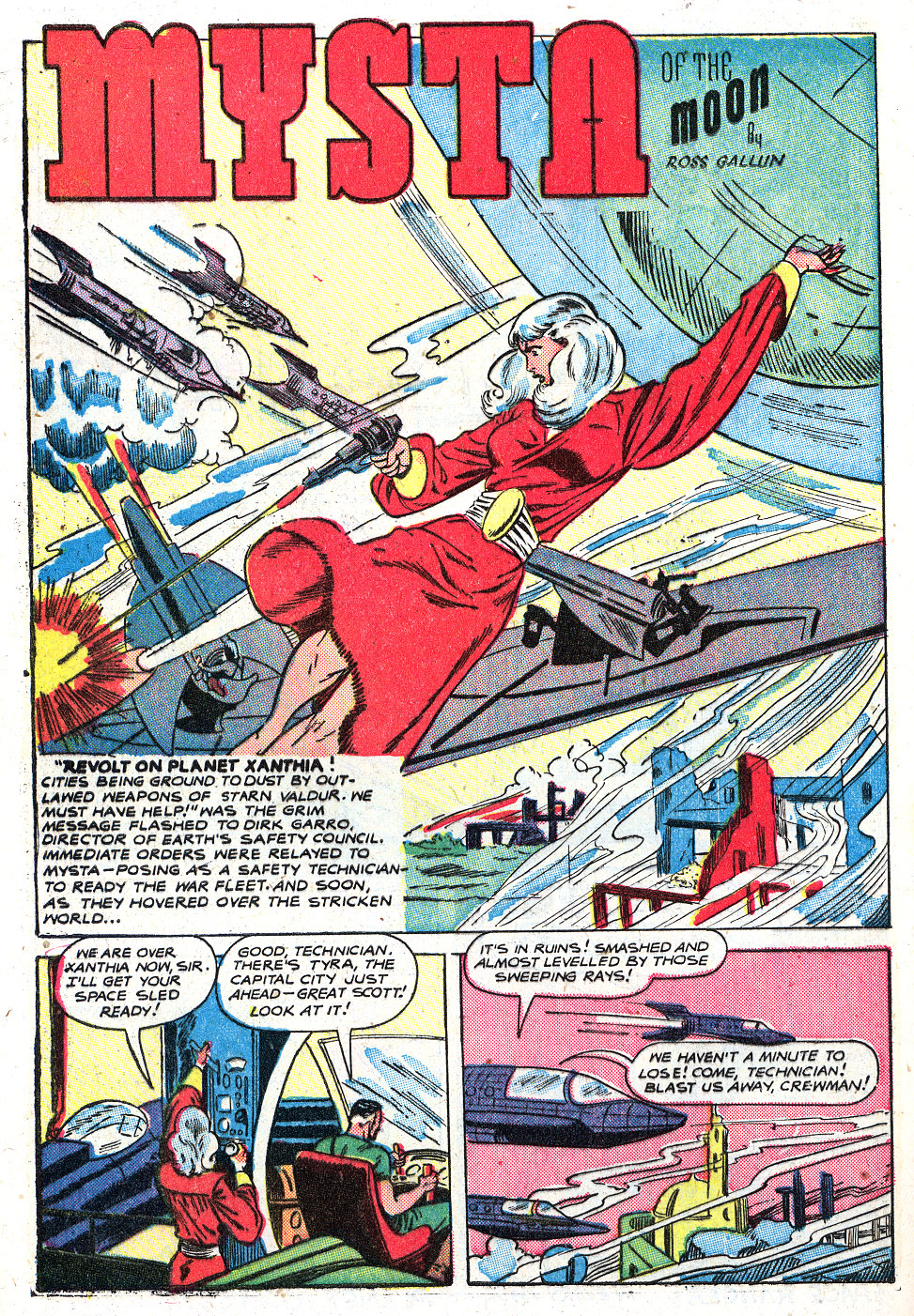 Planet Comics #59 (Fiction House), page 42. Public domain (US).