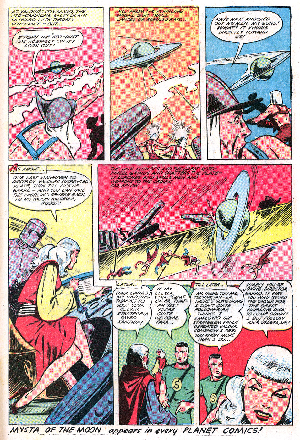 Planet Comics #59 (Fiction House), page 49. Public domain (US).