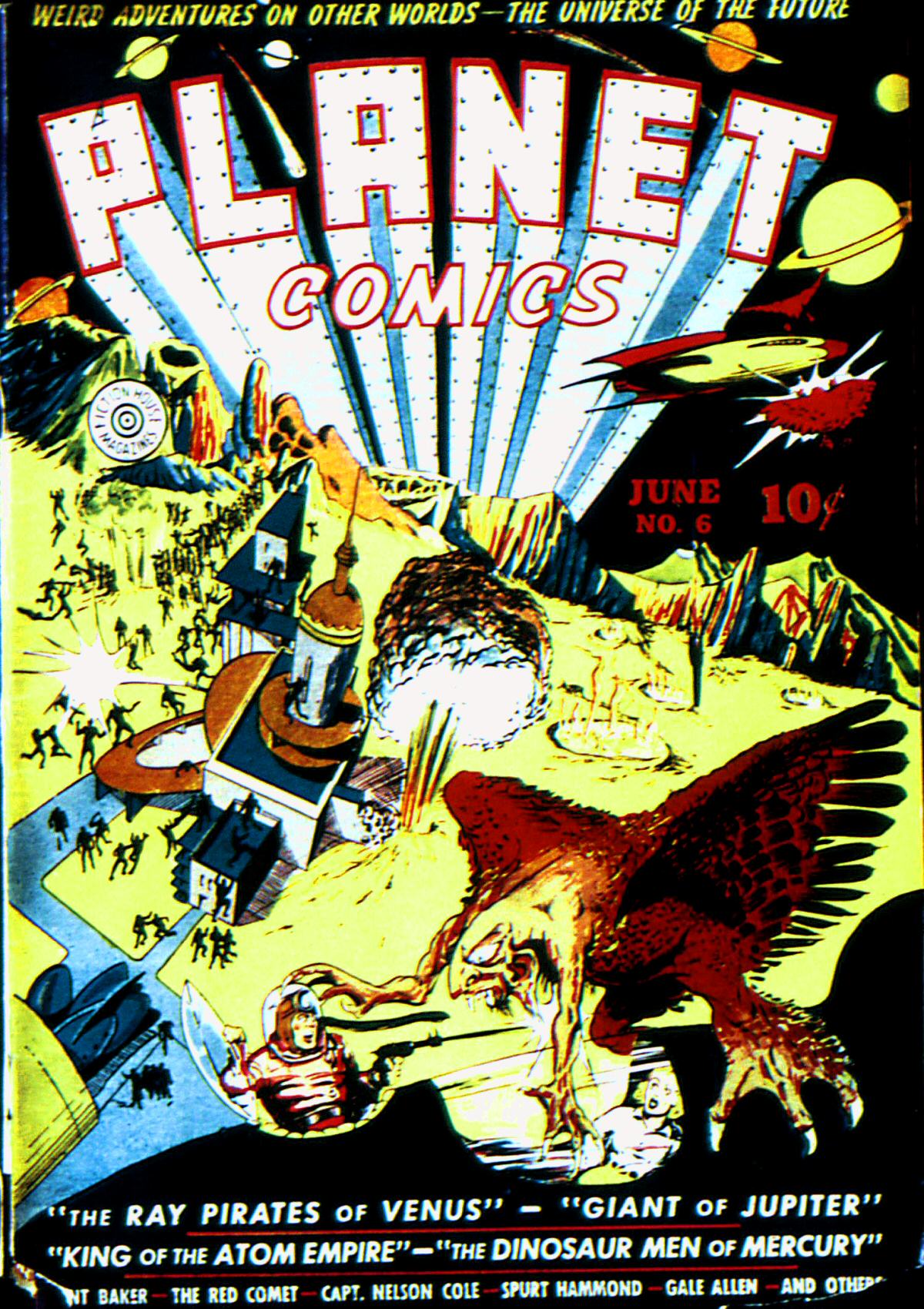 Planet Comics #6 (Fiction House), page 1. Public domain (US).
