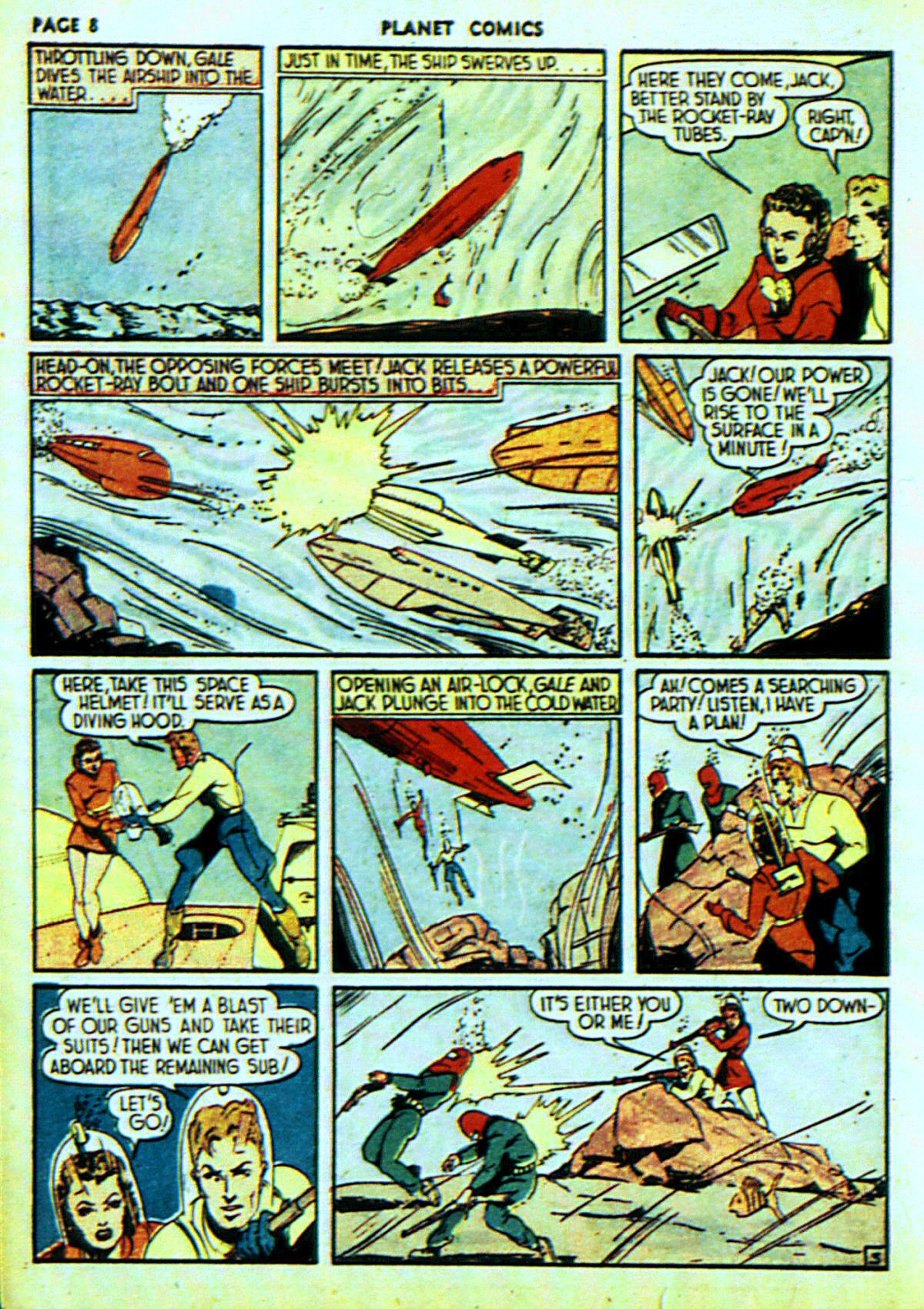 Planet Comics #6 (Fiction House), page 11. Public domain (US).
