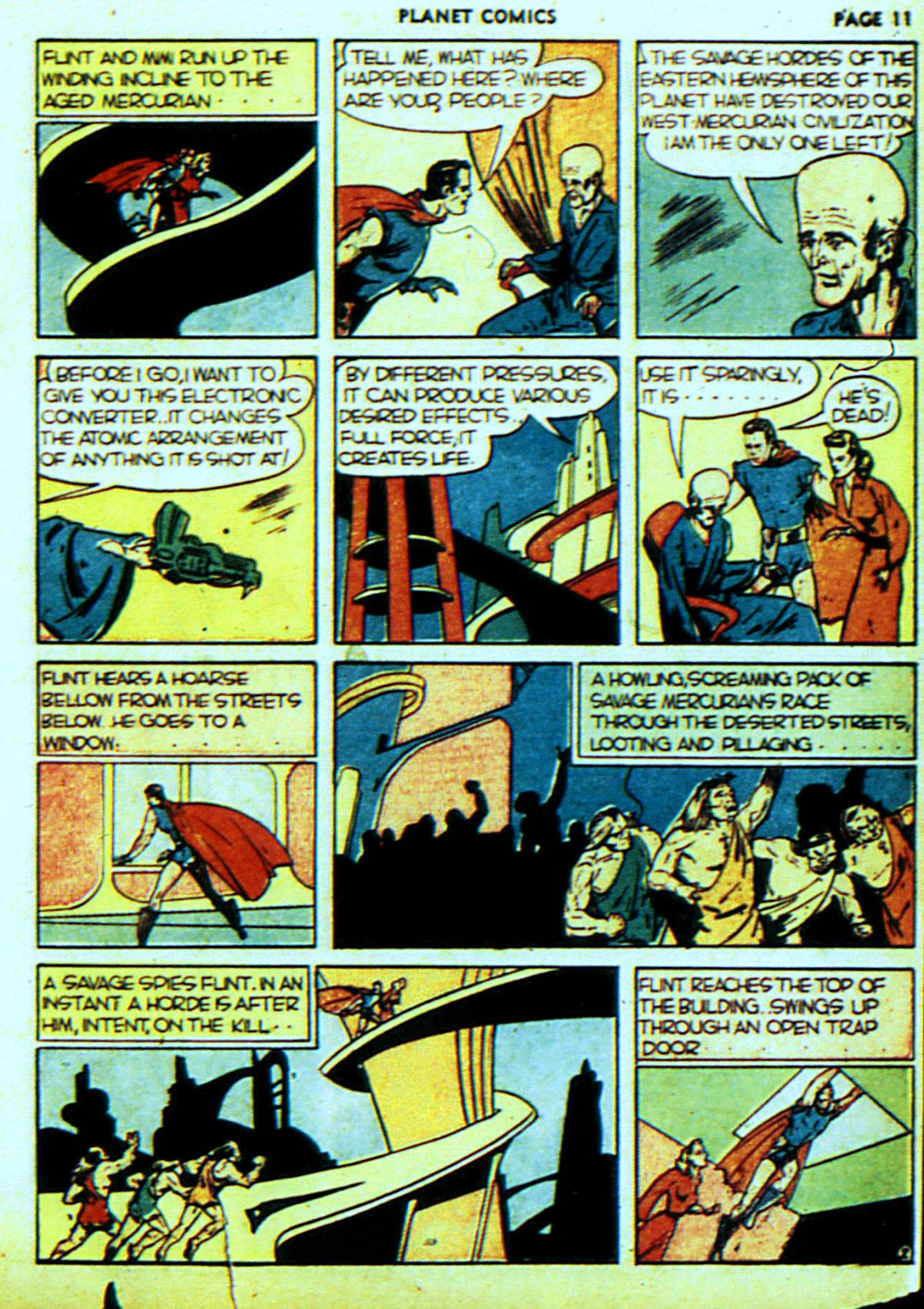 Planet Comics #6 (Fiction House), page 14. Public domain (US).