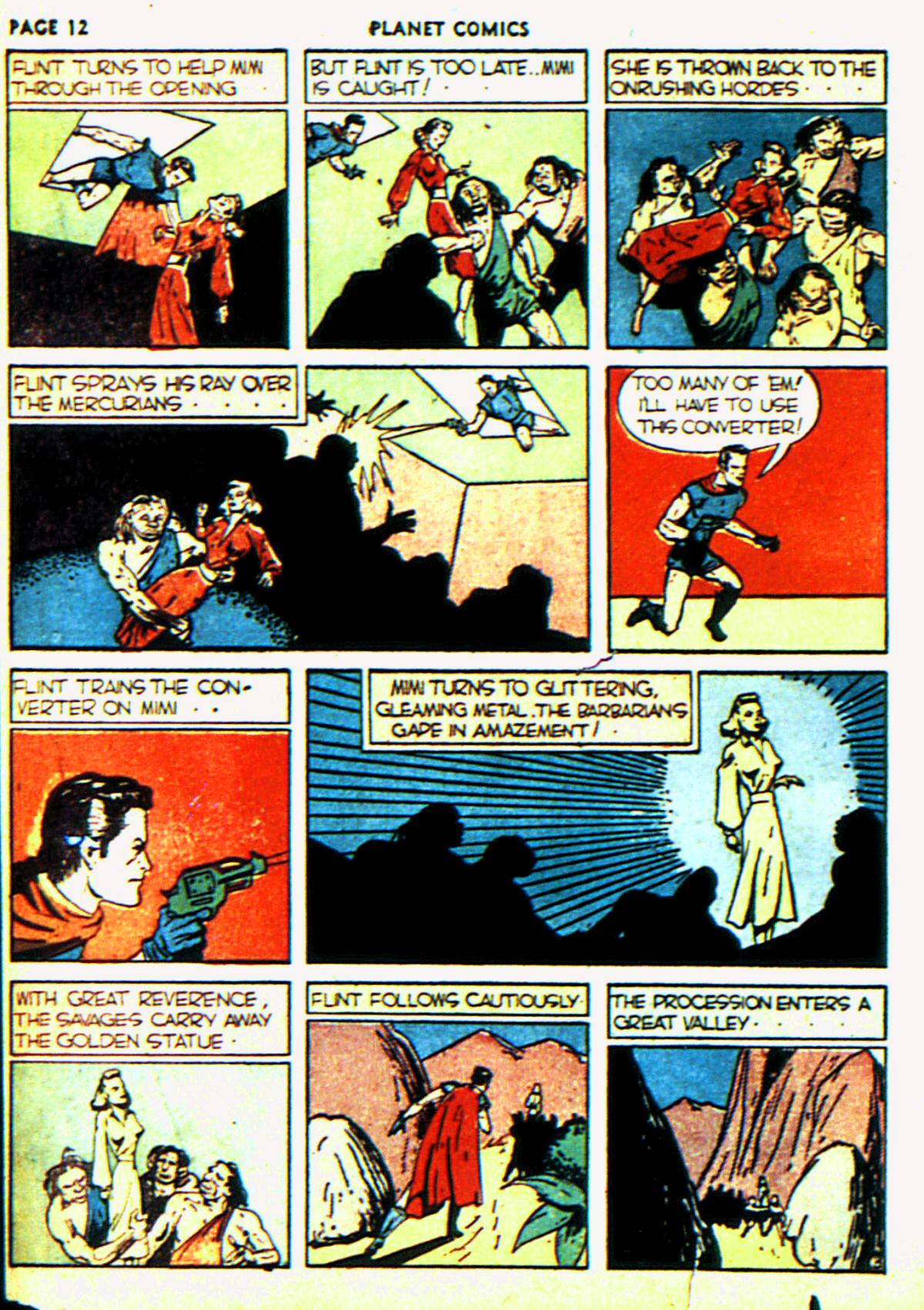 Planet Comics #6 (Fiction House), page 15. Public domain (US).