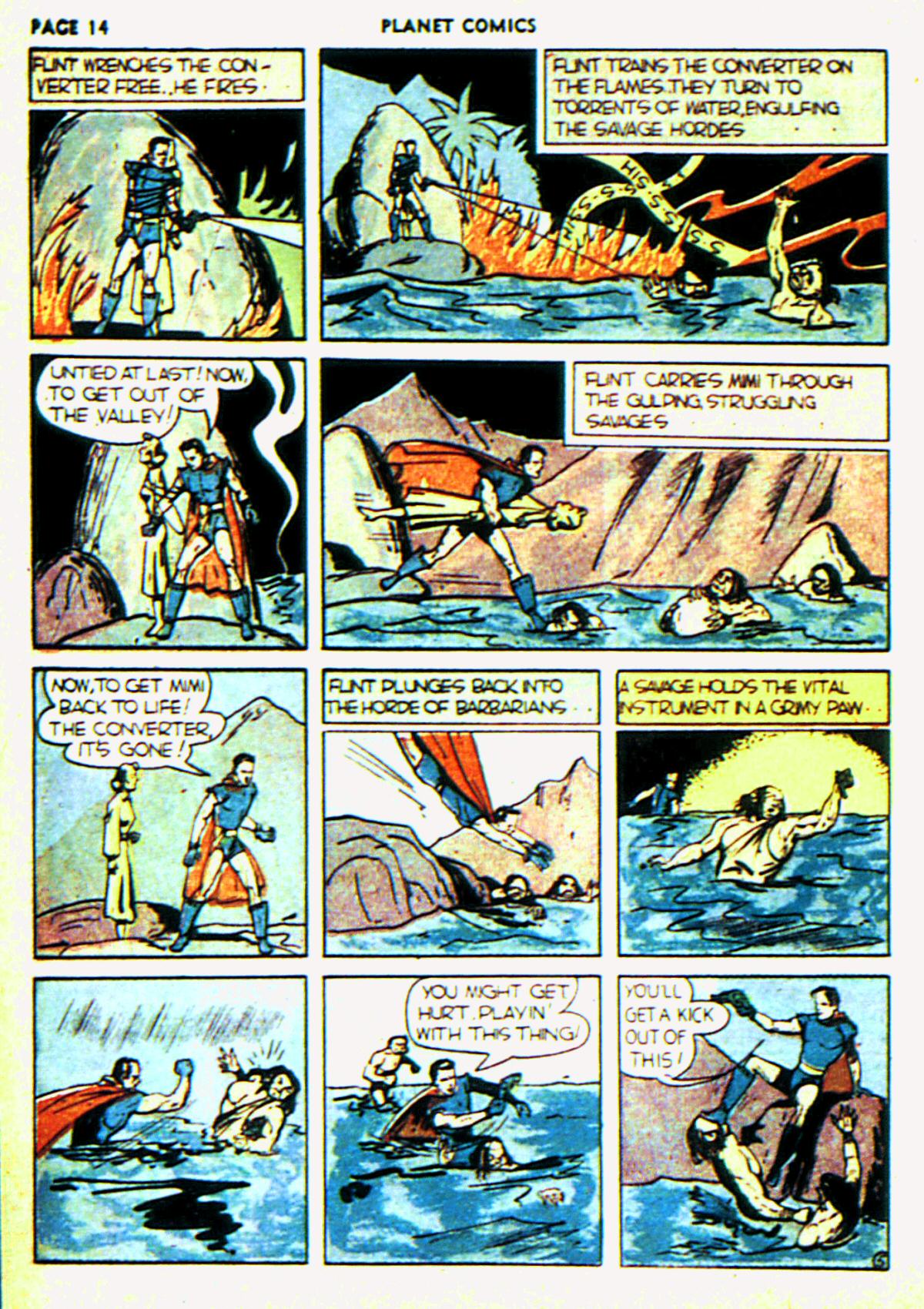 Planet Comics #6 (Fiction House), page 17. Public domain (US).