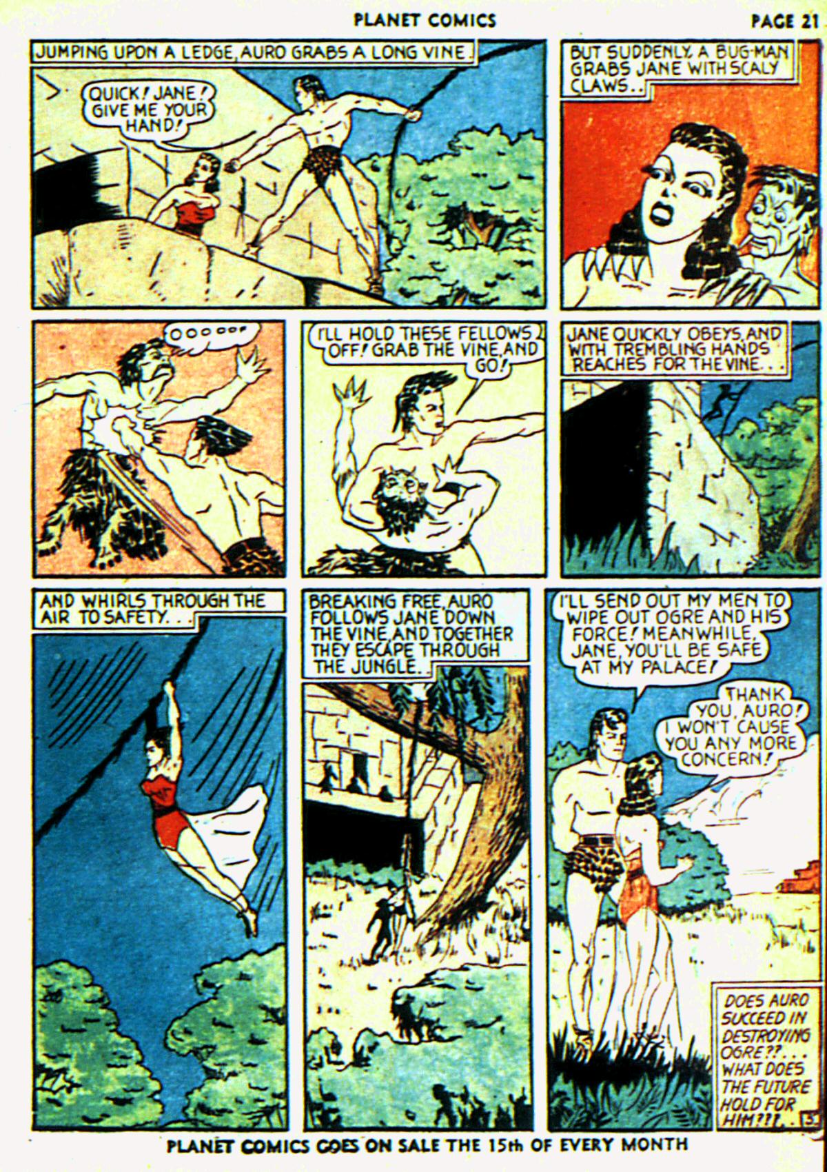 Planet Comics #6 (Fiction House), page 24. Public domain (US).