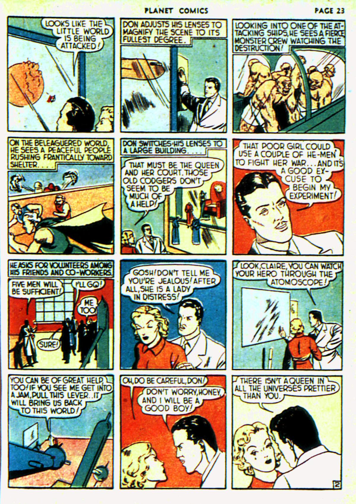 Planet Comics #6 (Fiction House), page 26. Public domain (US).
