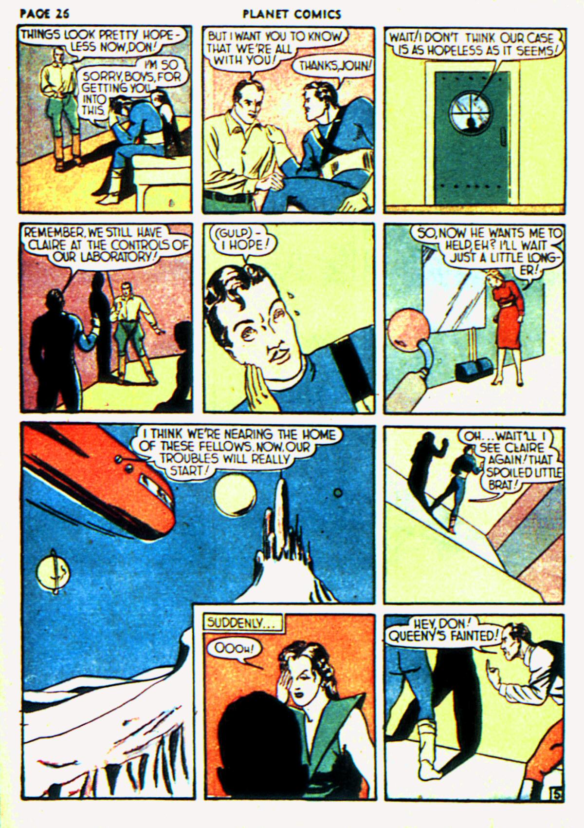 Planet Comics #6 (Fiction House), page 29. Public domain (US).