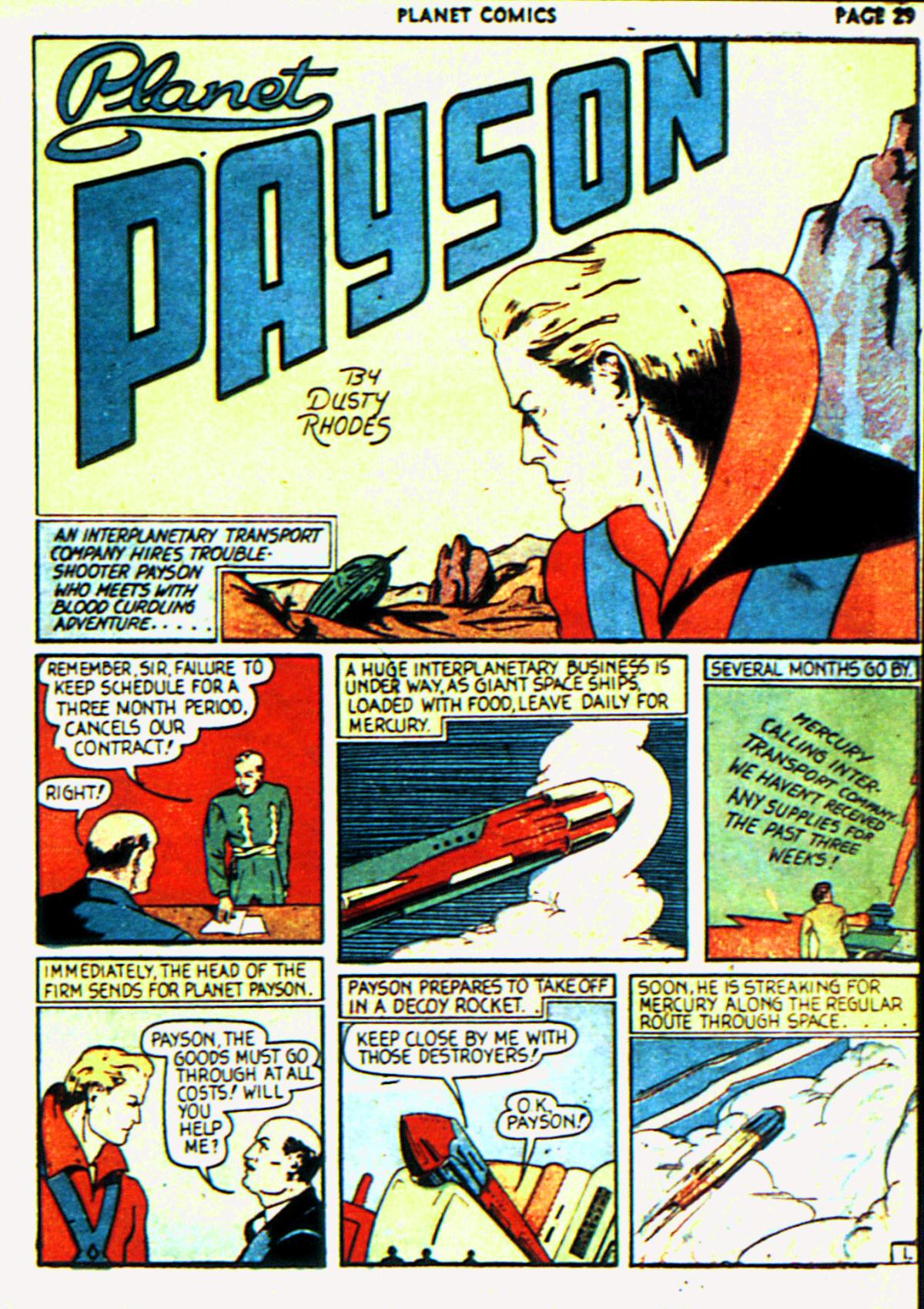Planet Comics #6 (Fiction House), page 32. Public domain (US).
