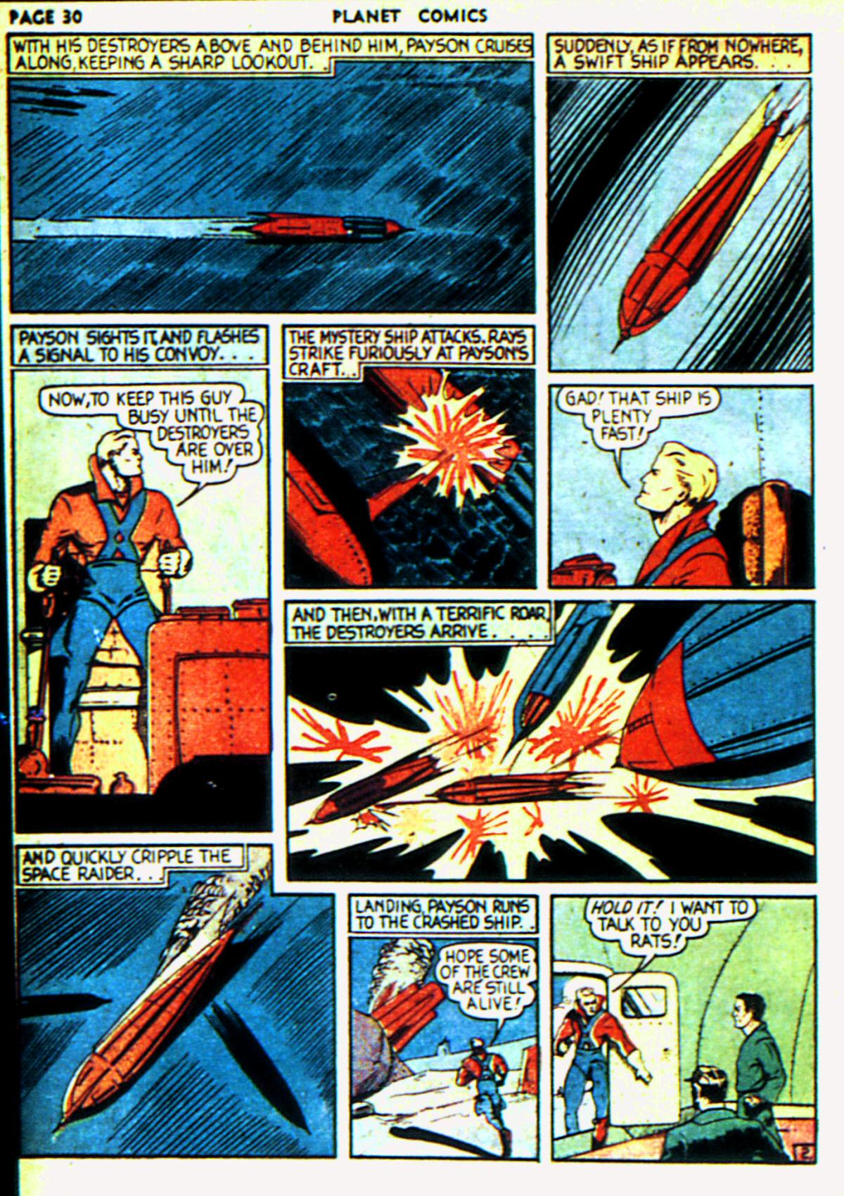 Planet Comics #6 (Fiction House), page 33. Public domain (US).