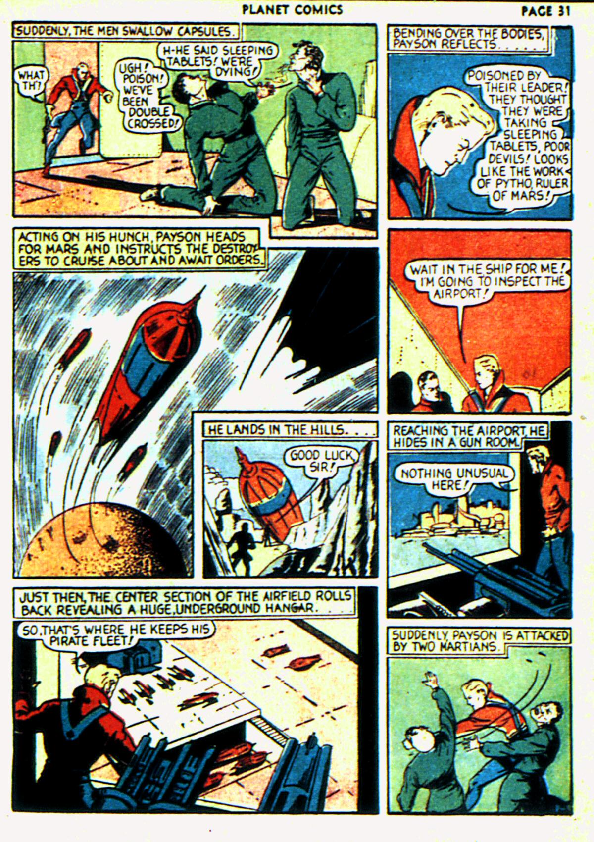 Planet Comics #6 (Fiction House), page 34. Public domain (US).