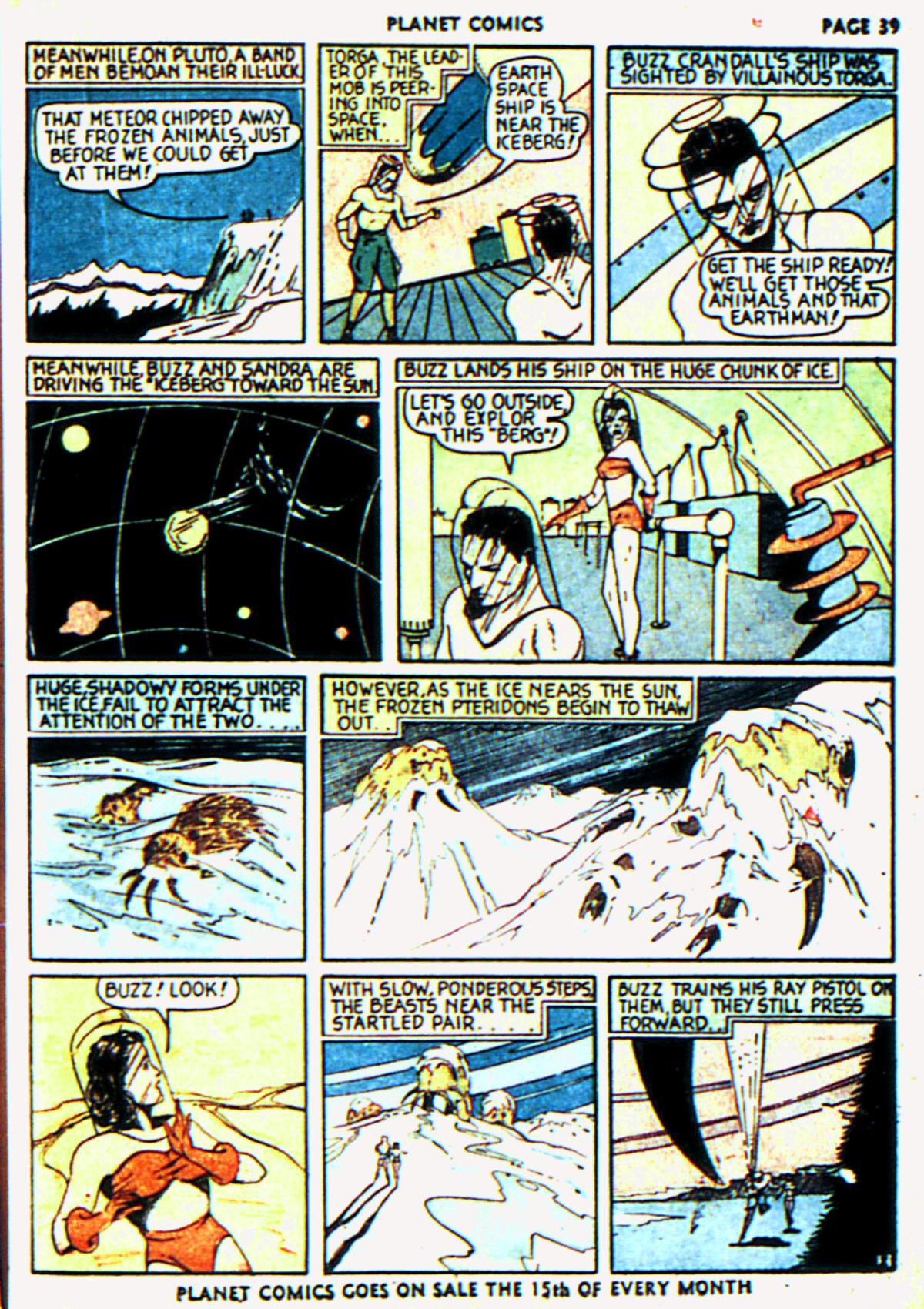 Planet Comics #6 (Fiction House), page 42. Public domain (US).