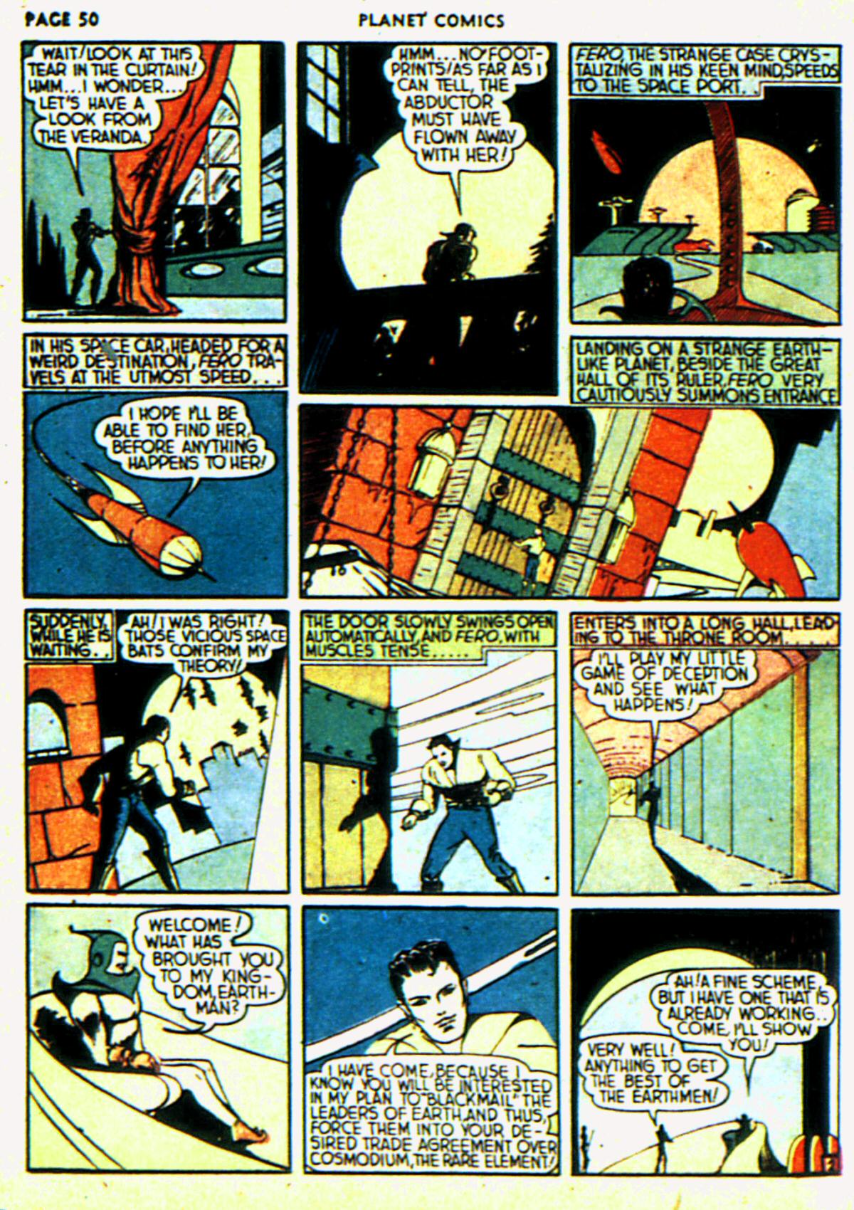 Planet Comics #6 (Fiction House), page 53. Public domain (US).