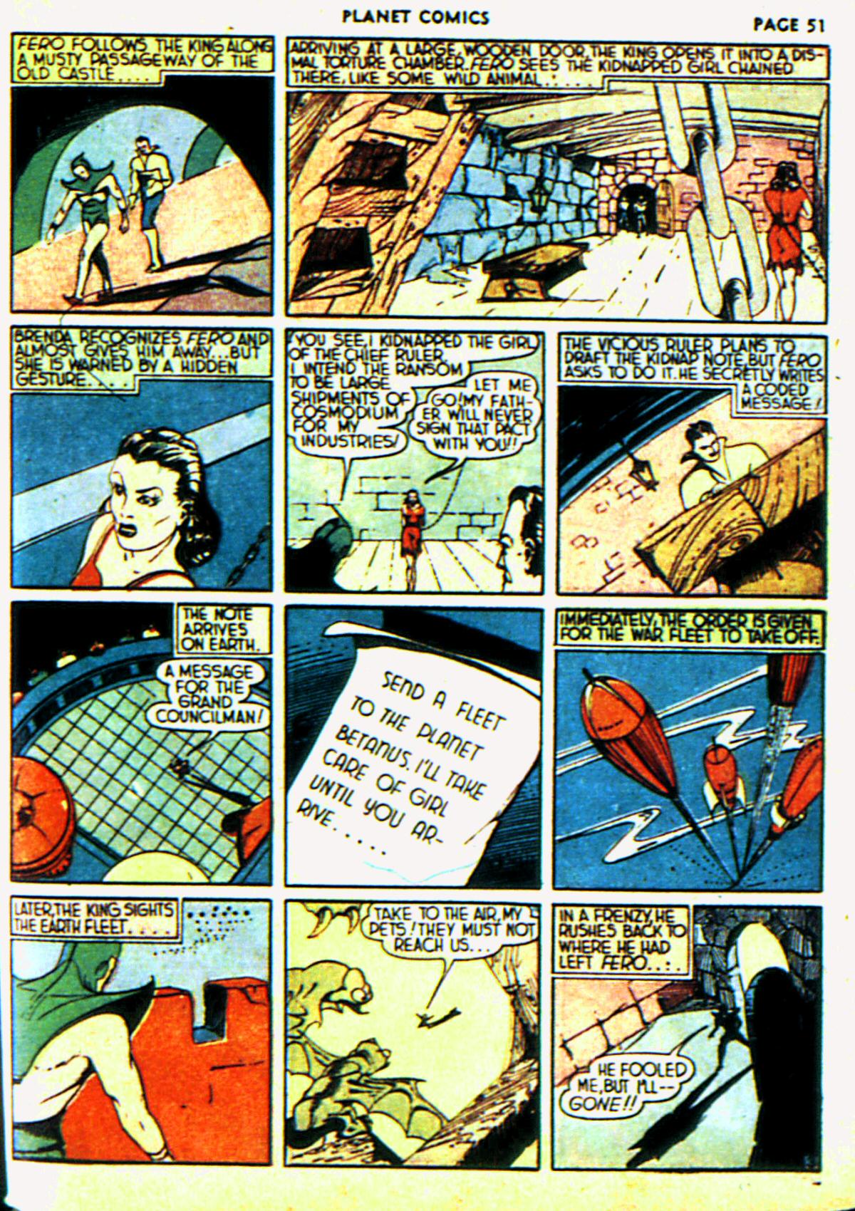 Planet Comics #6 (Fiction House), page 54. Public domain (US).
