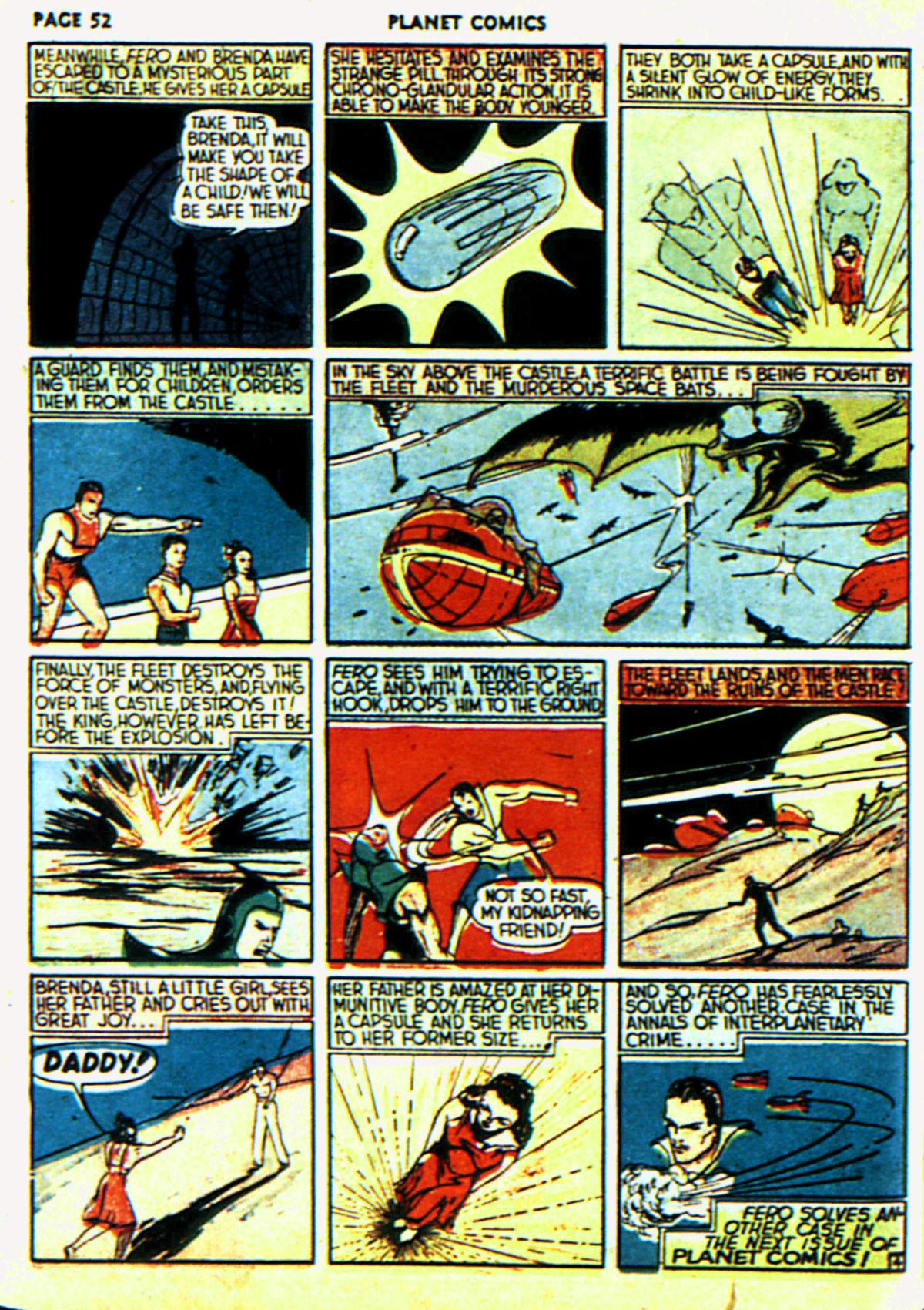 Planet Comics #6 (Fiction House), page 55. Public domain (US).