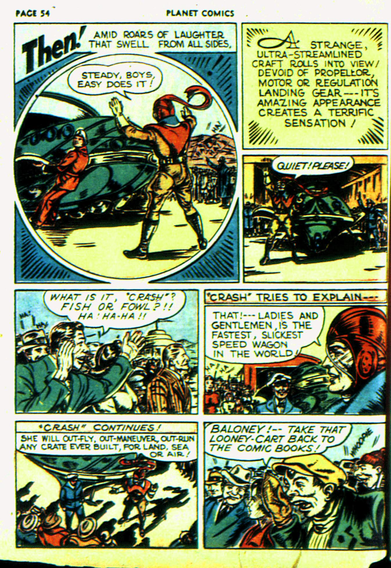 Planet Comics #6 (Fiction House), page 57. Public domain (US).