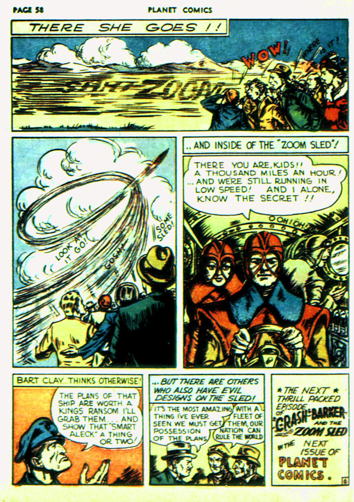 Planet Comics #6 (Fiction House), page 61. Public domain (US).
