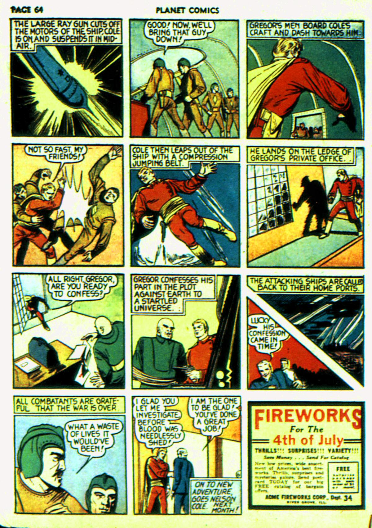 Planet Comics #6 (Fiction House), page 67. Public domain (US).