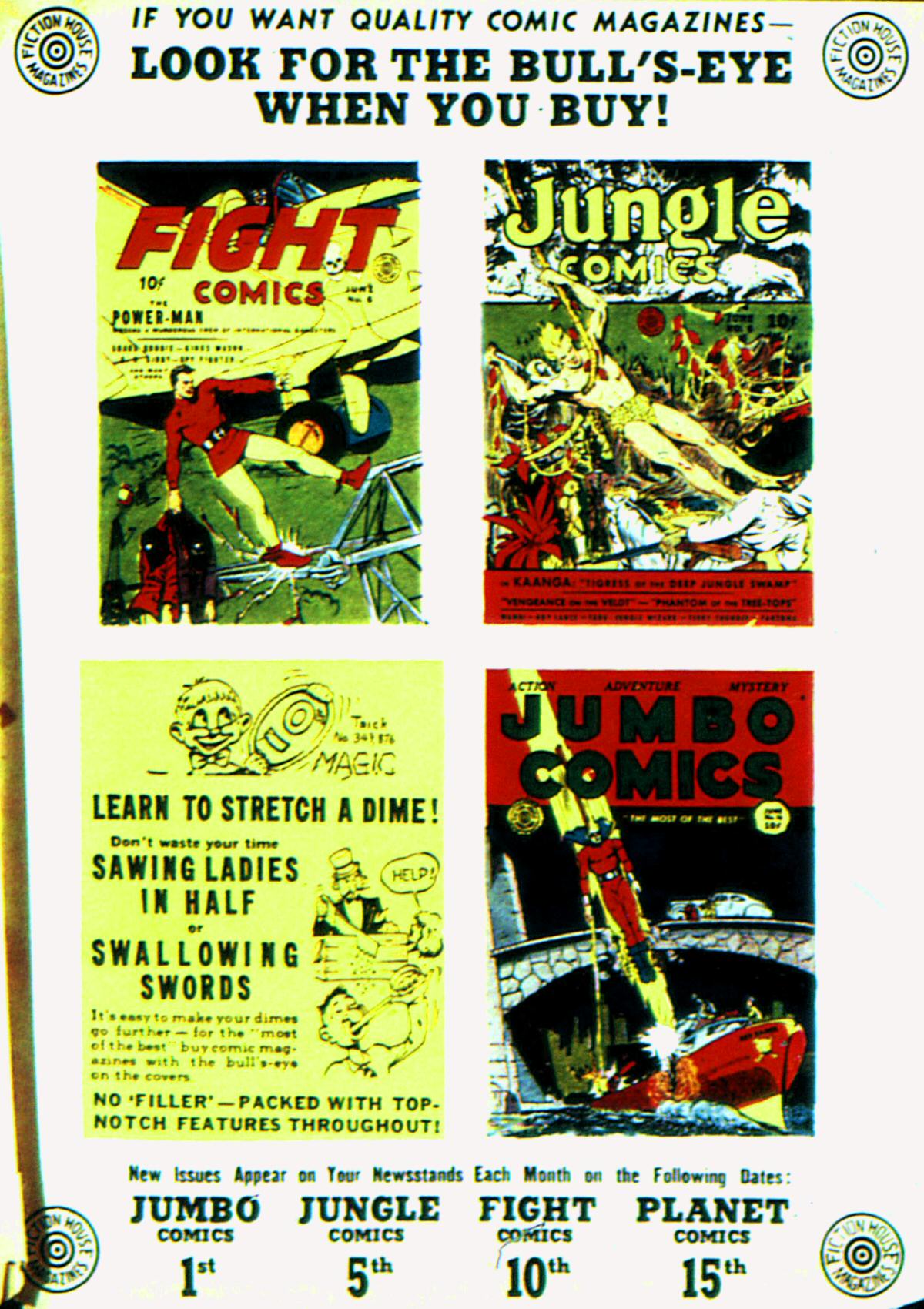 Planet Comics #6 (Fiction House), page 68. Public domain (US).