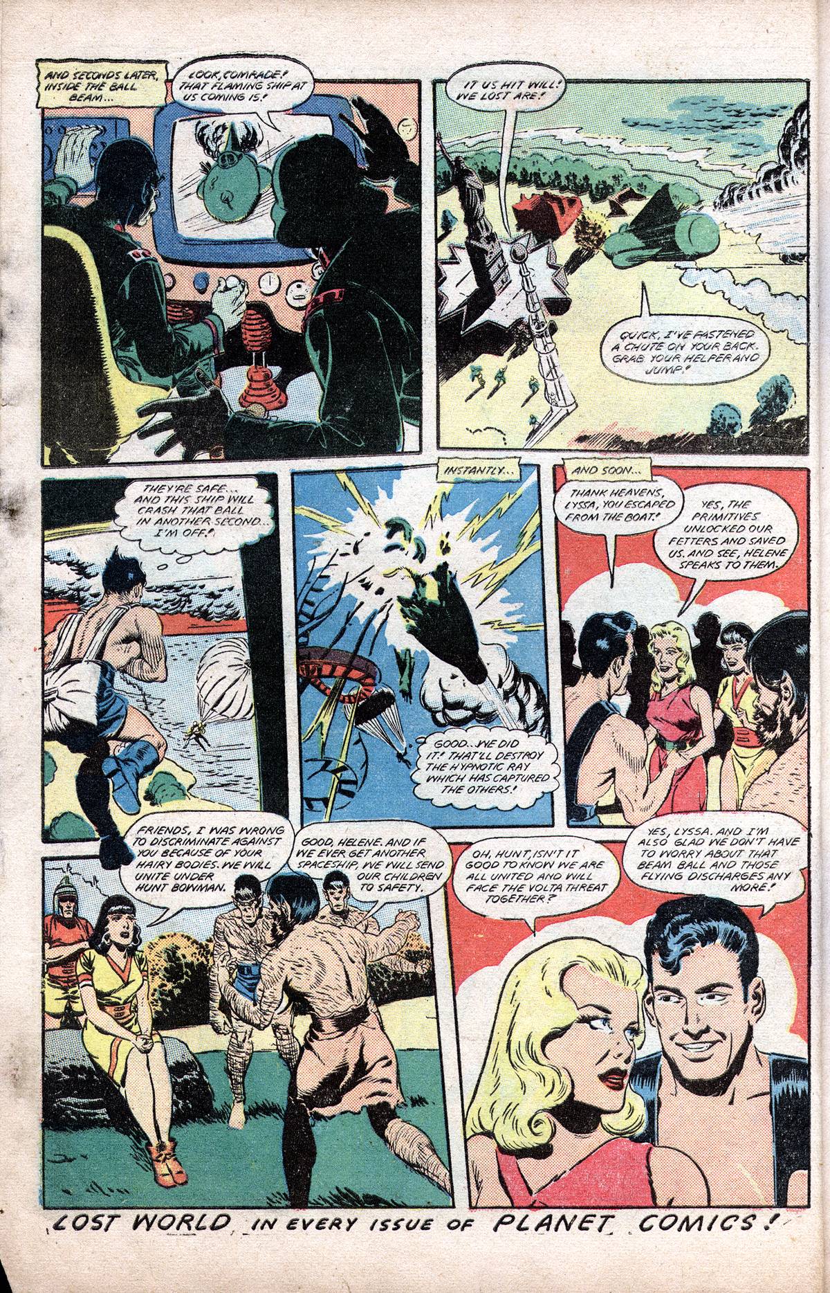 Planet Comics #60 (Fiction House), page 12. Public domain (US).