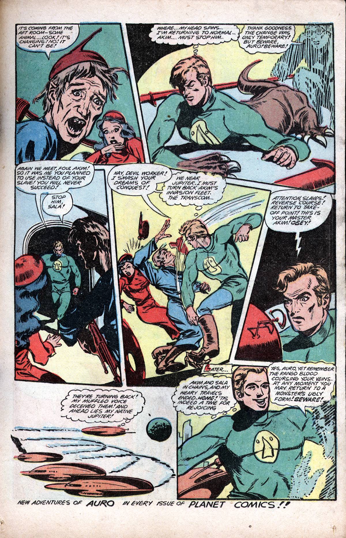 Planet Comics #60 (Fiction House), page 25. Public domain (US).