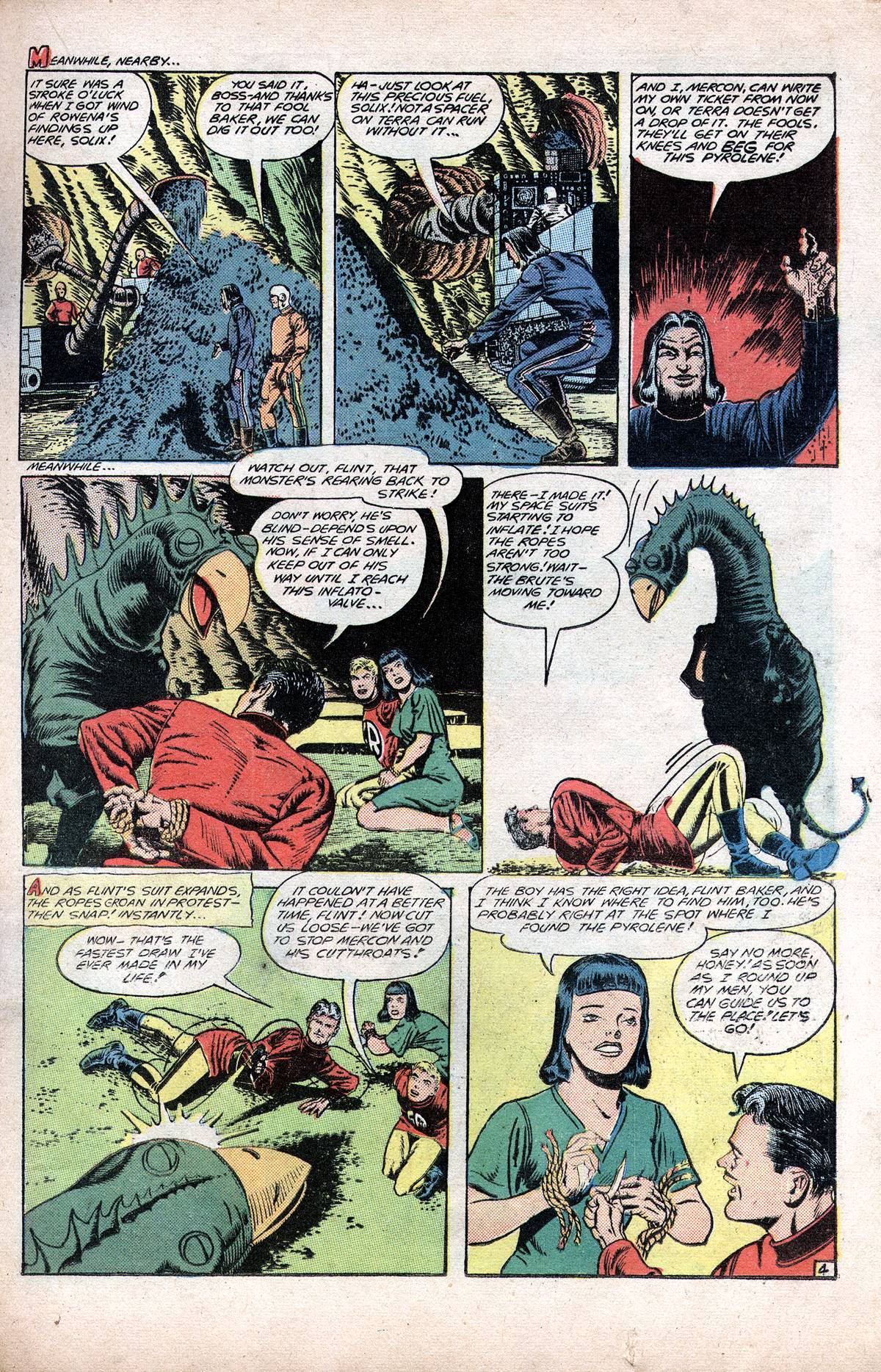 Planet Comics #60 (Fiction House), page 29. Public domain (US).