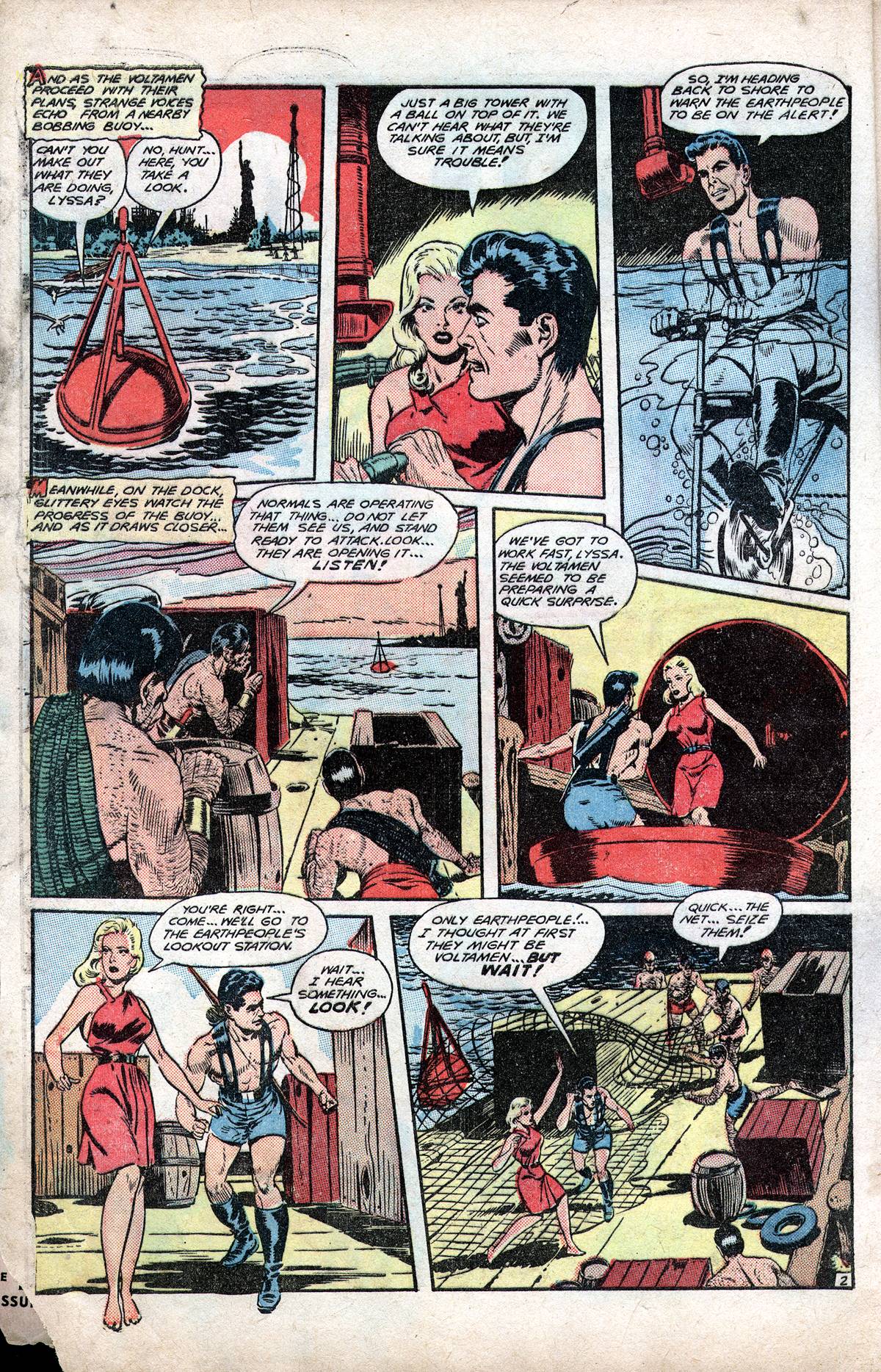 Planet Comics #60 (Fiction House), page 4. Public domain (US).