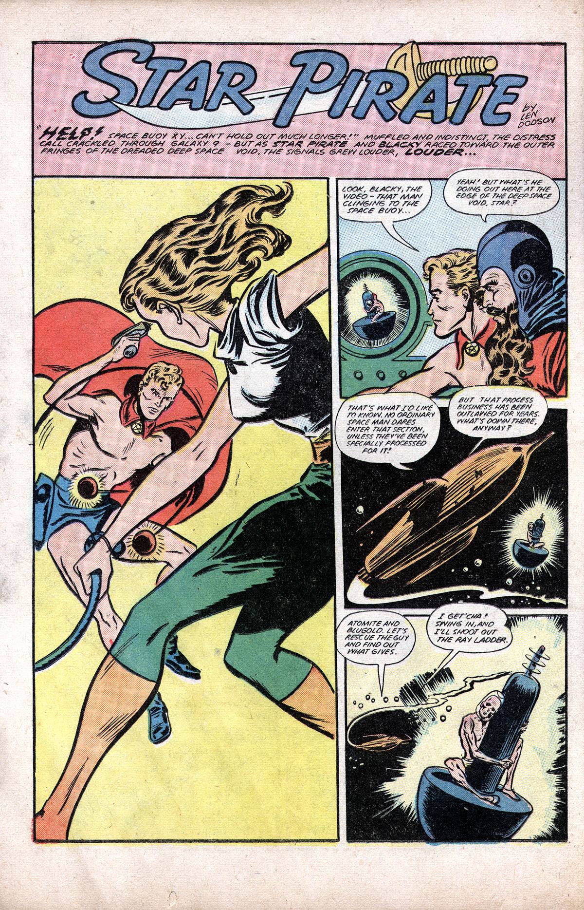 Planet Comics #60 (Fiction House), page 34. Public domain (US).