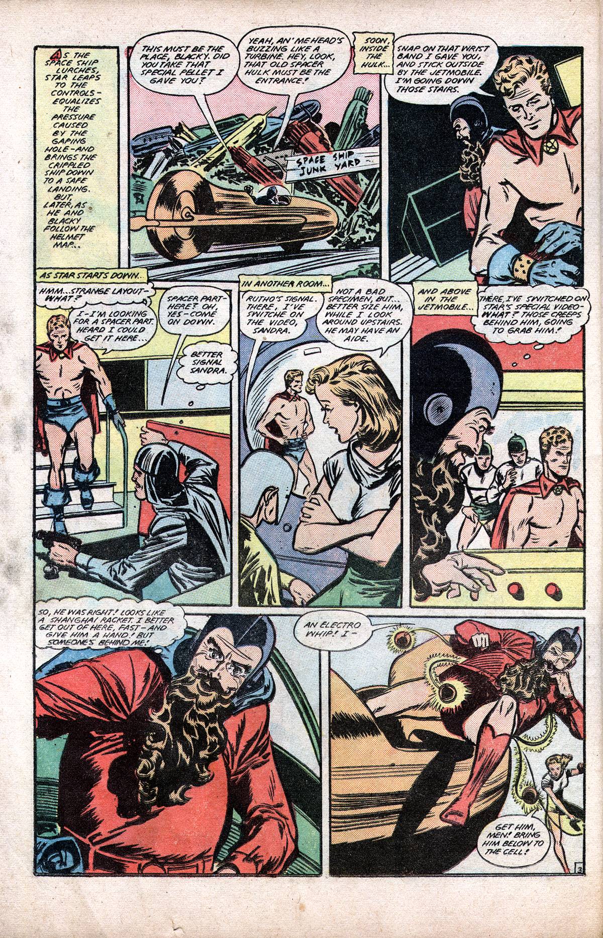Planet Comics #60 (Fiction House), page 36. Public domain (US).