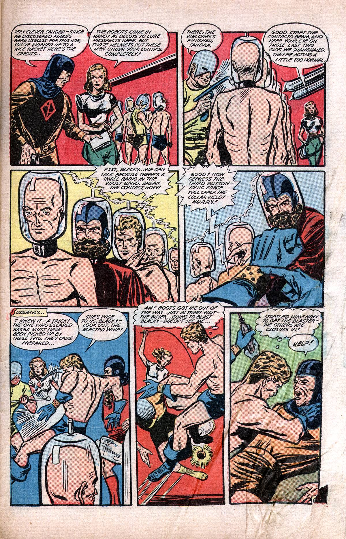 Planet Comics #60 (Fiction House), page 39. Public domain (US).