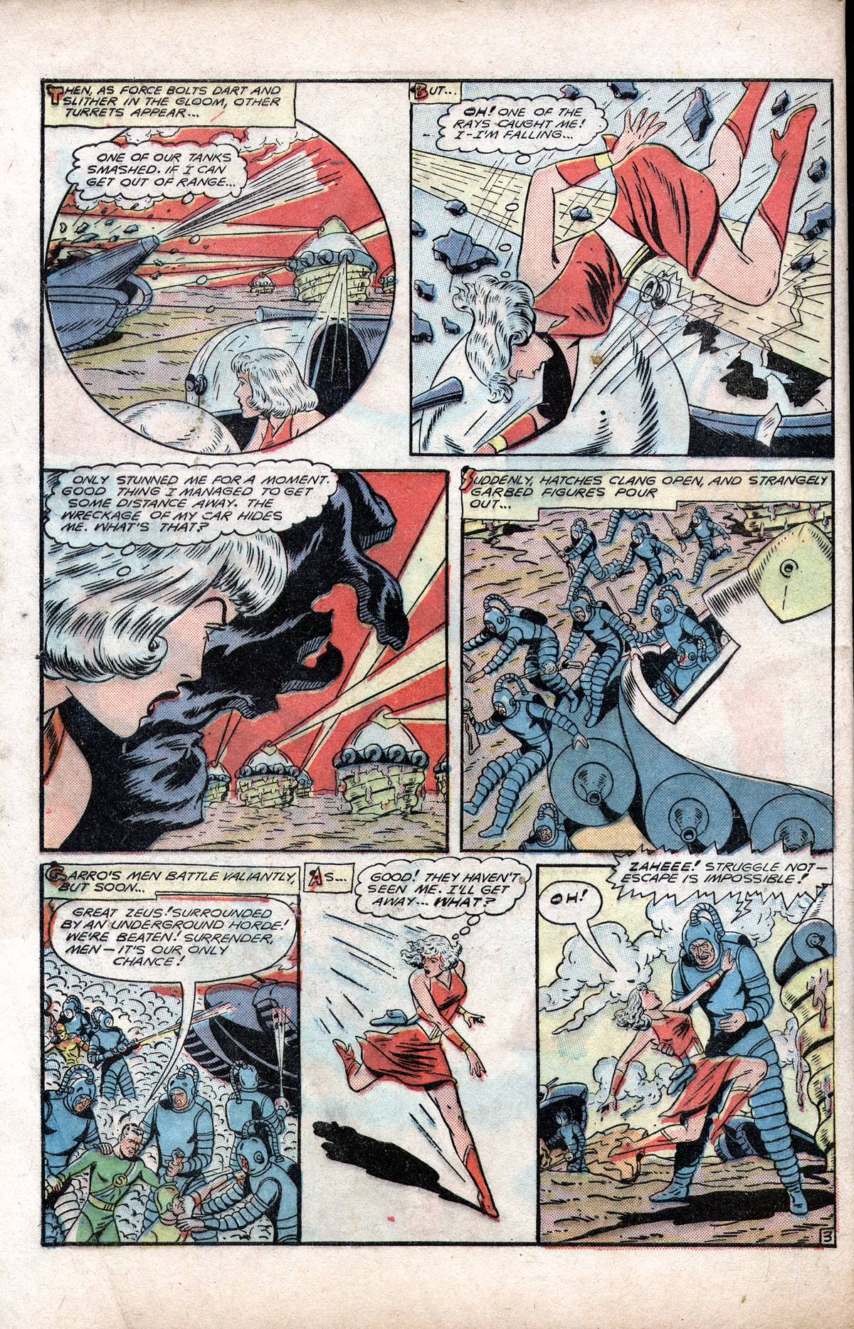 Planet Comics #60 (Fiction House), page 44. Public domain (US).