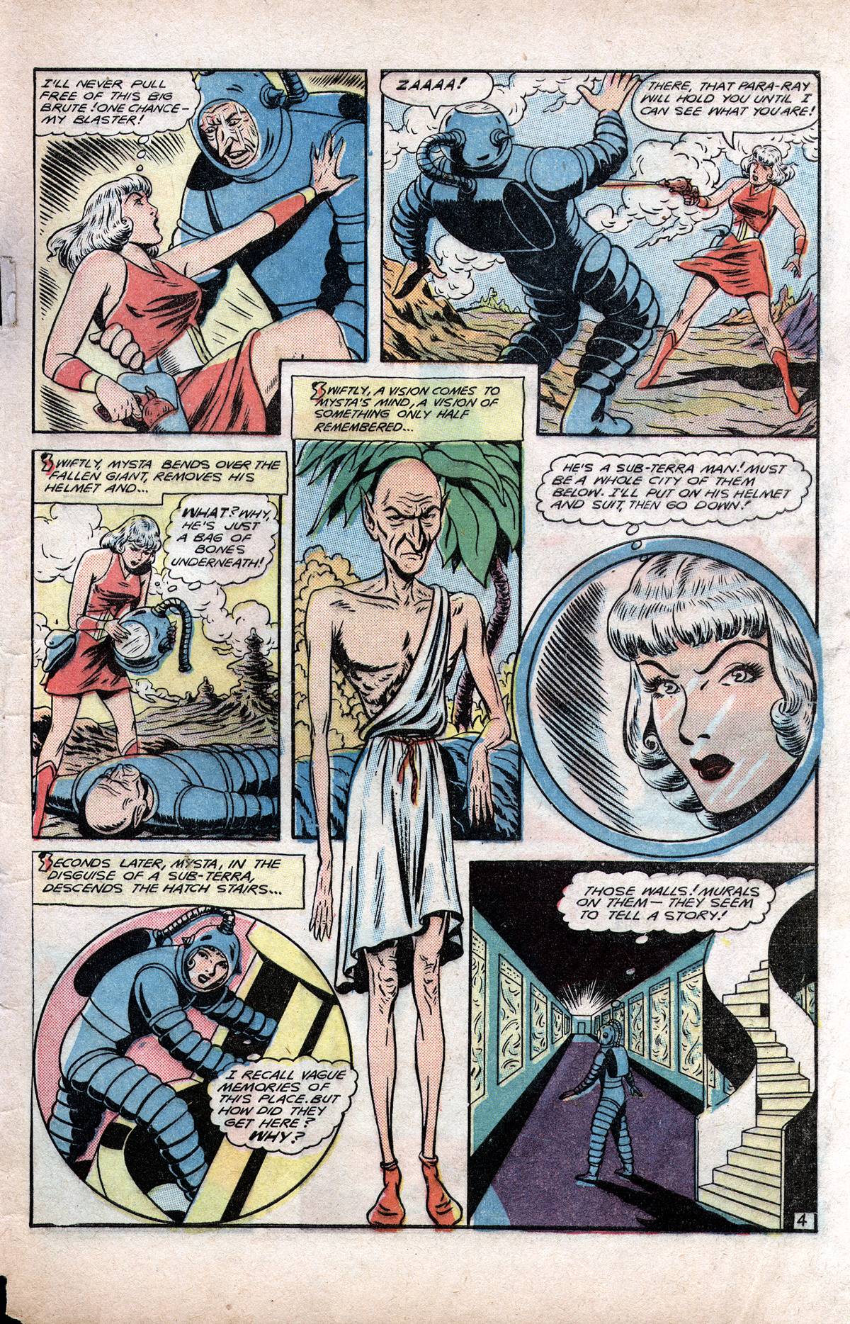 Planet Comics #60 (Fiction House), page 45. Public domain (US).