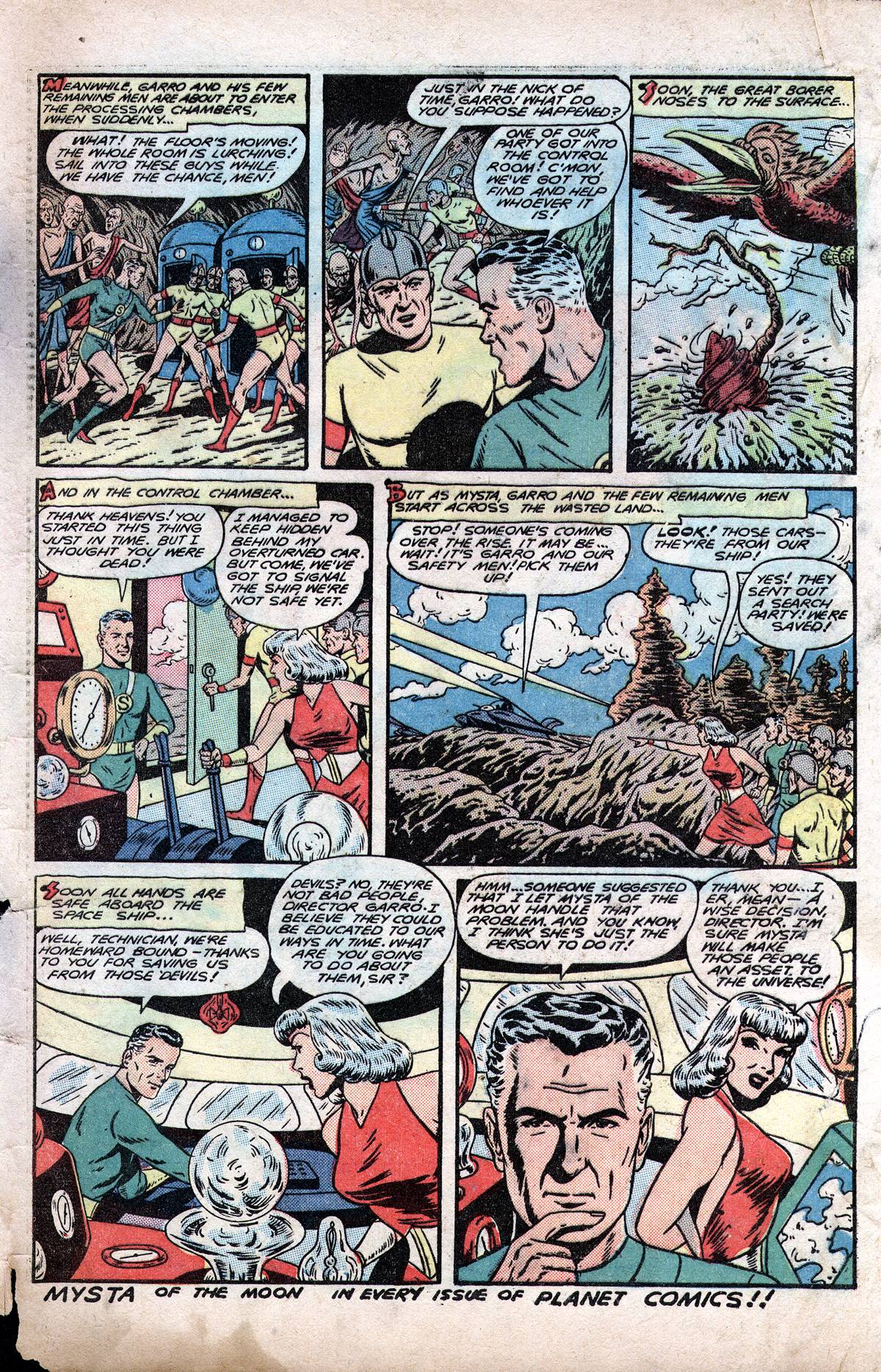Planet Comics #60 (Fiction House), page 49. Public domain (US).