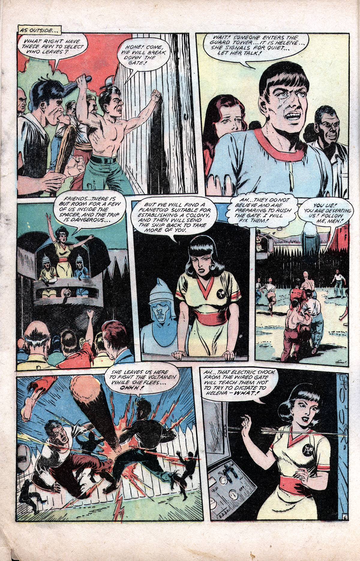 Planet Comics #60 (Fiction House), page 8. Public domain (US).