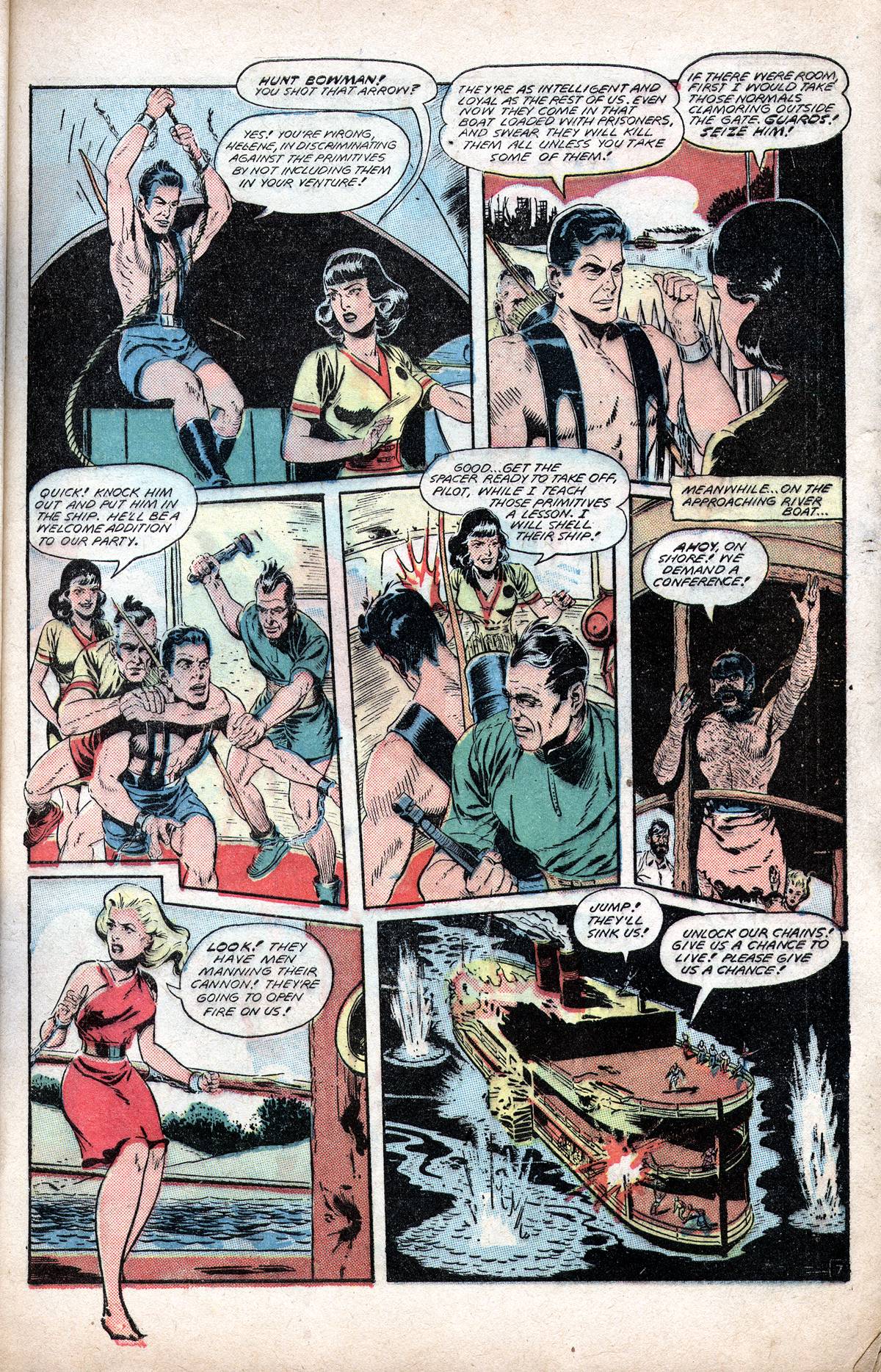 Planet Comics #60 (Fiction House), page 9. Public domain (US).