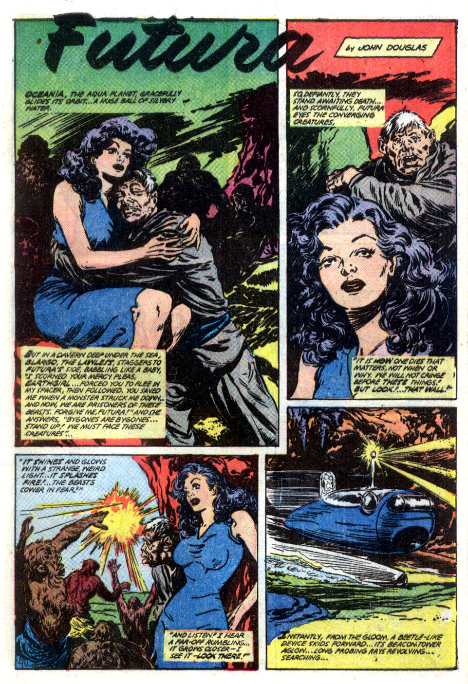 Planet Comics #61 (Fiction House), page 13. Public domain (US).