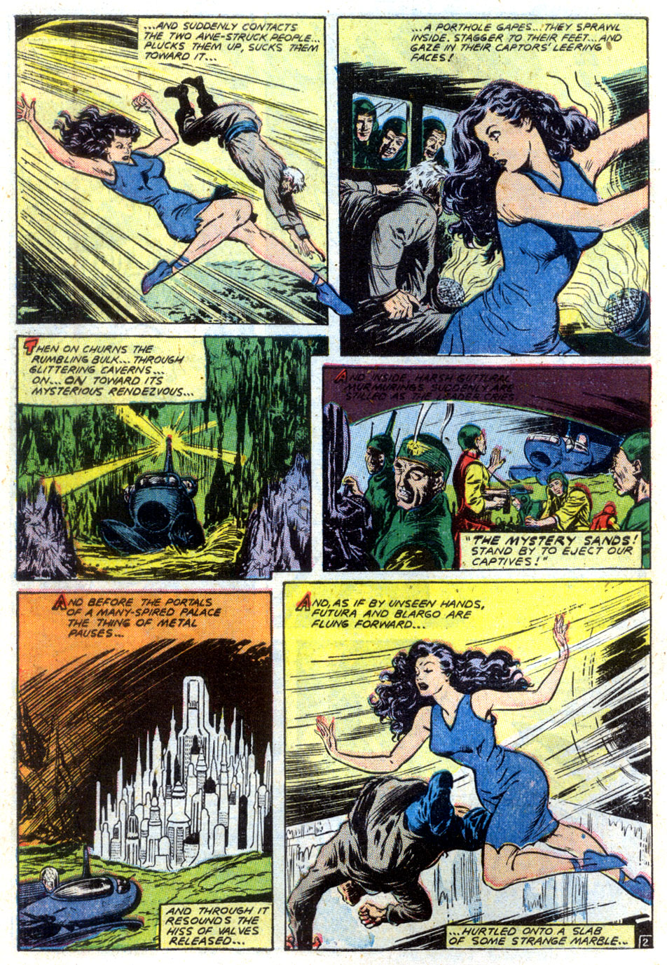 Planet Comics #61 (Fiction House), page 14. Public domain (US).