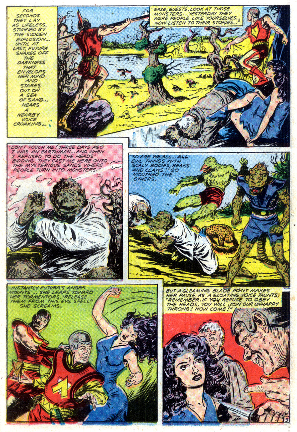 Planet Comics #61 (Fiction House), page 15. Public domain (US).