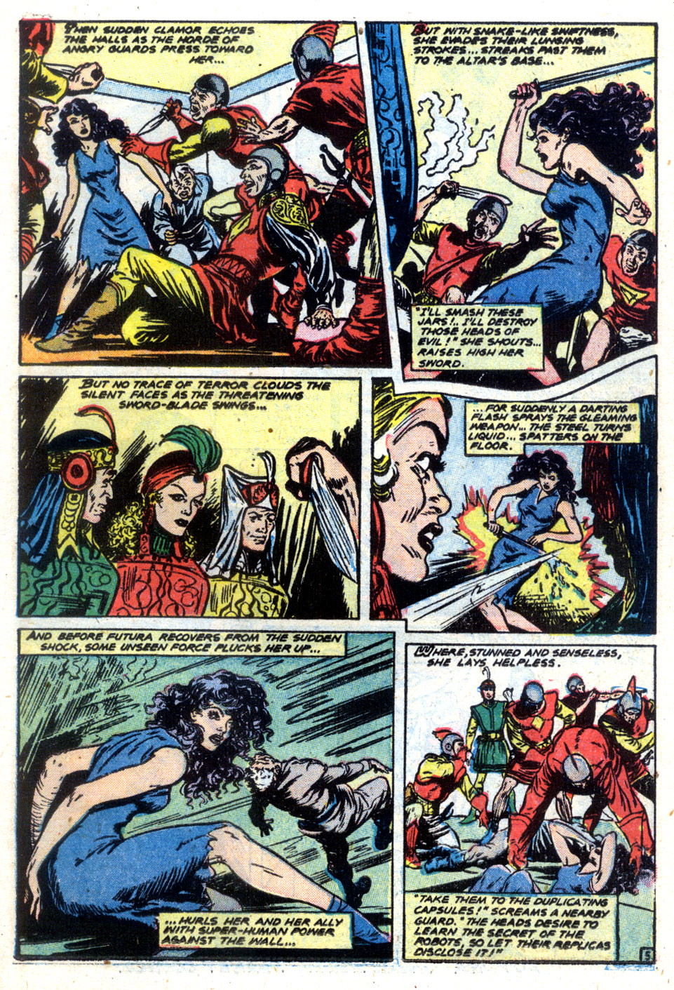 Planet Comics #61 (Fiction House), page 17. Public domain (US).