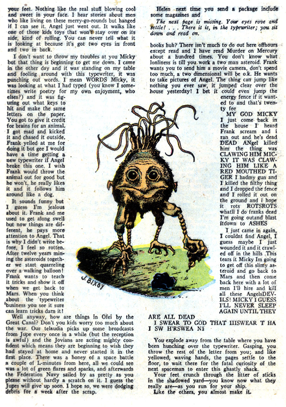 Planet Comics #61 (Fiction House), page 20. Public domain (US).