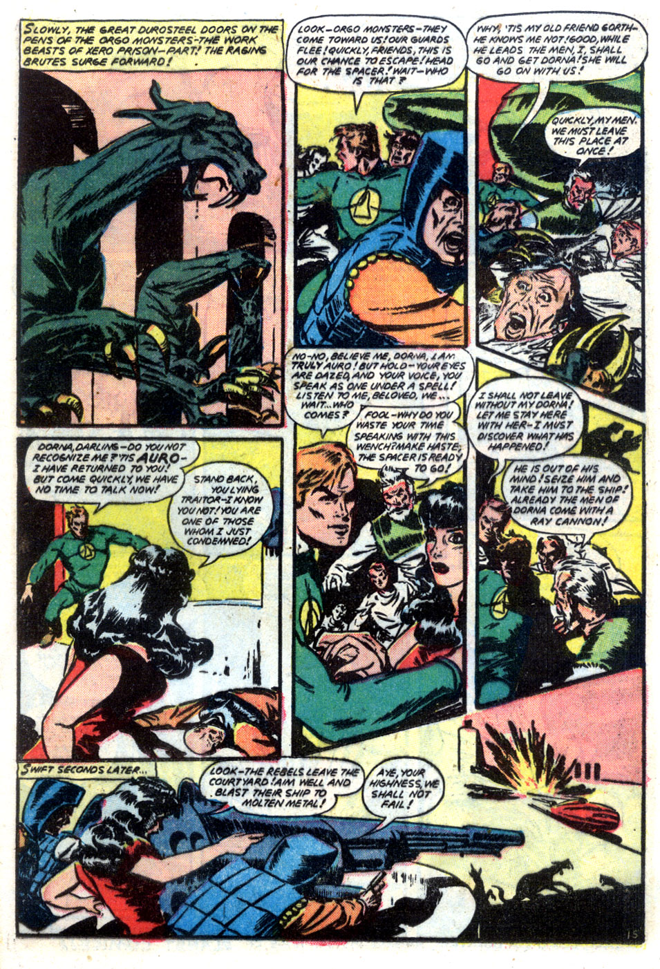 Planet Comics #61 (Fiction House), page 25. Public domain (US).
