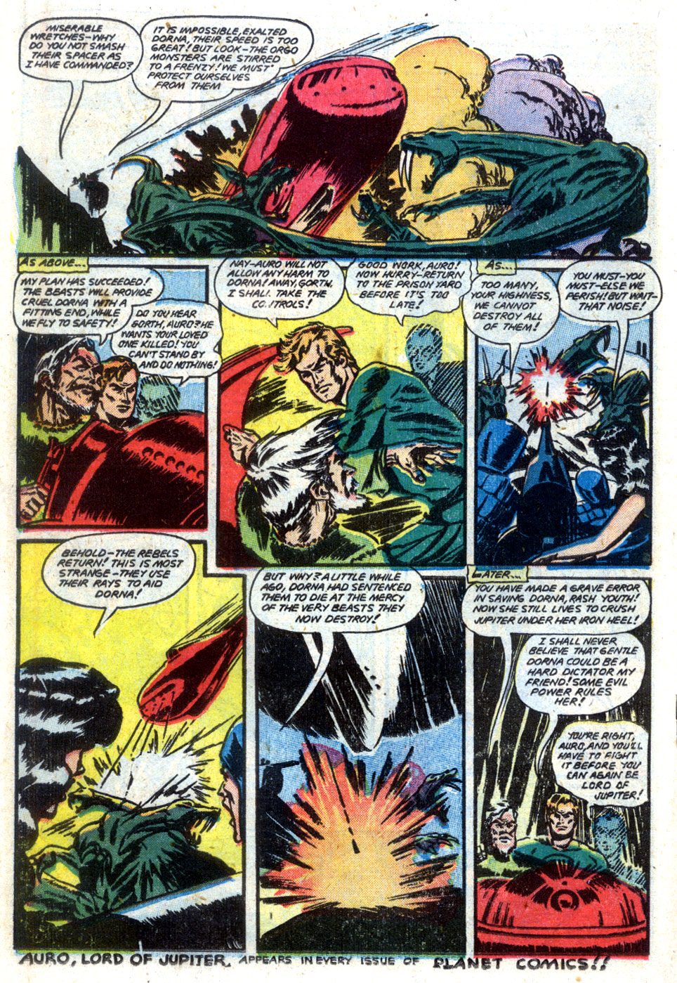Planet Comics #61 (Fiction House), page 26. Public domain (US).