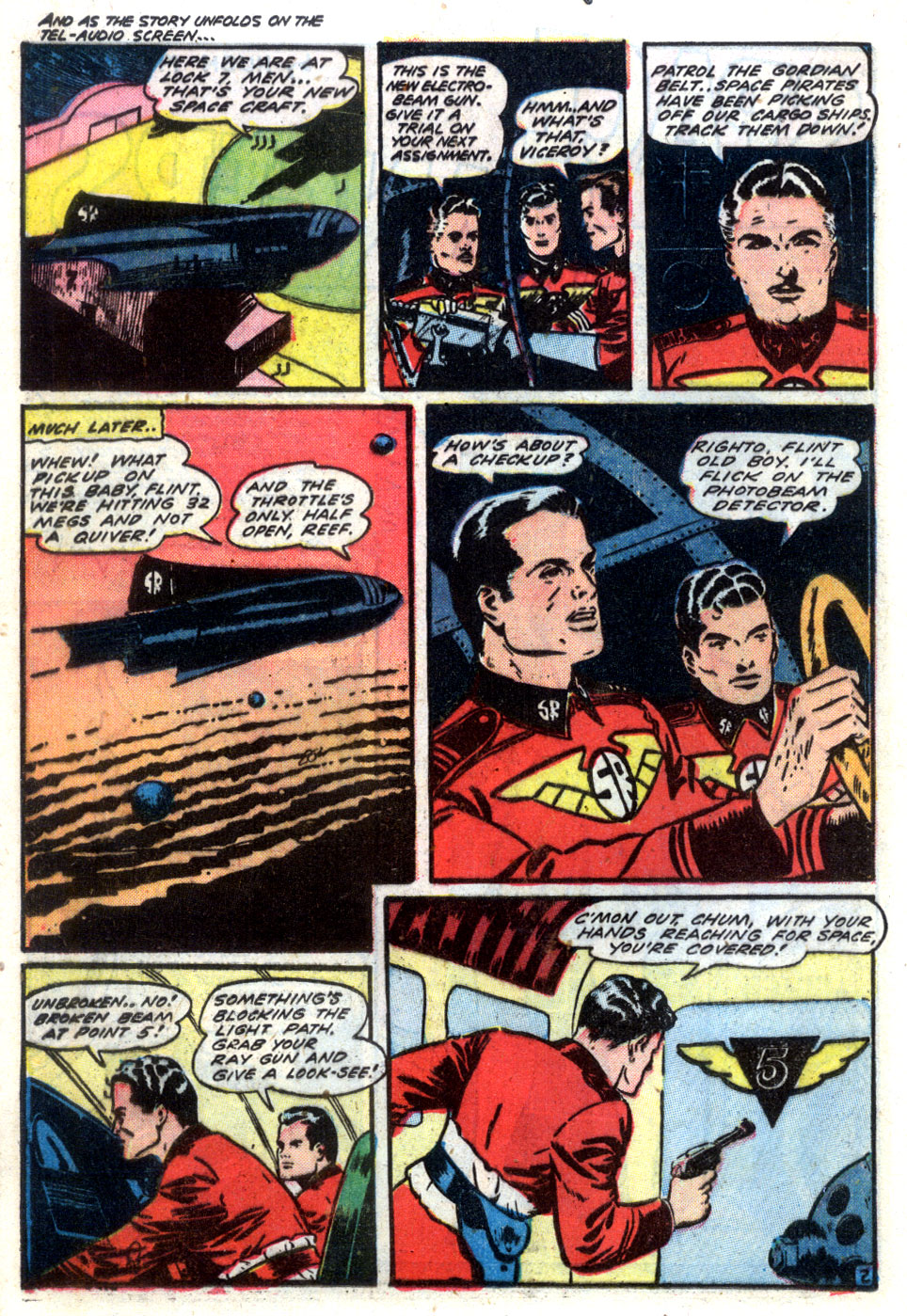 Planet Comics #61 (Fiction House), page 28. Public domain (US).