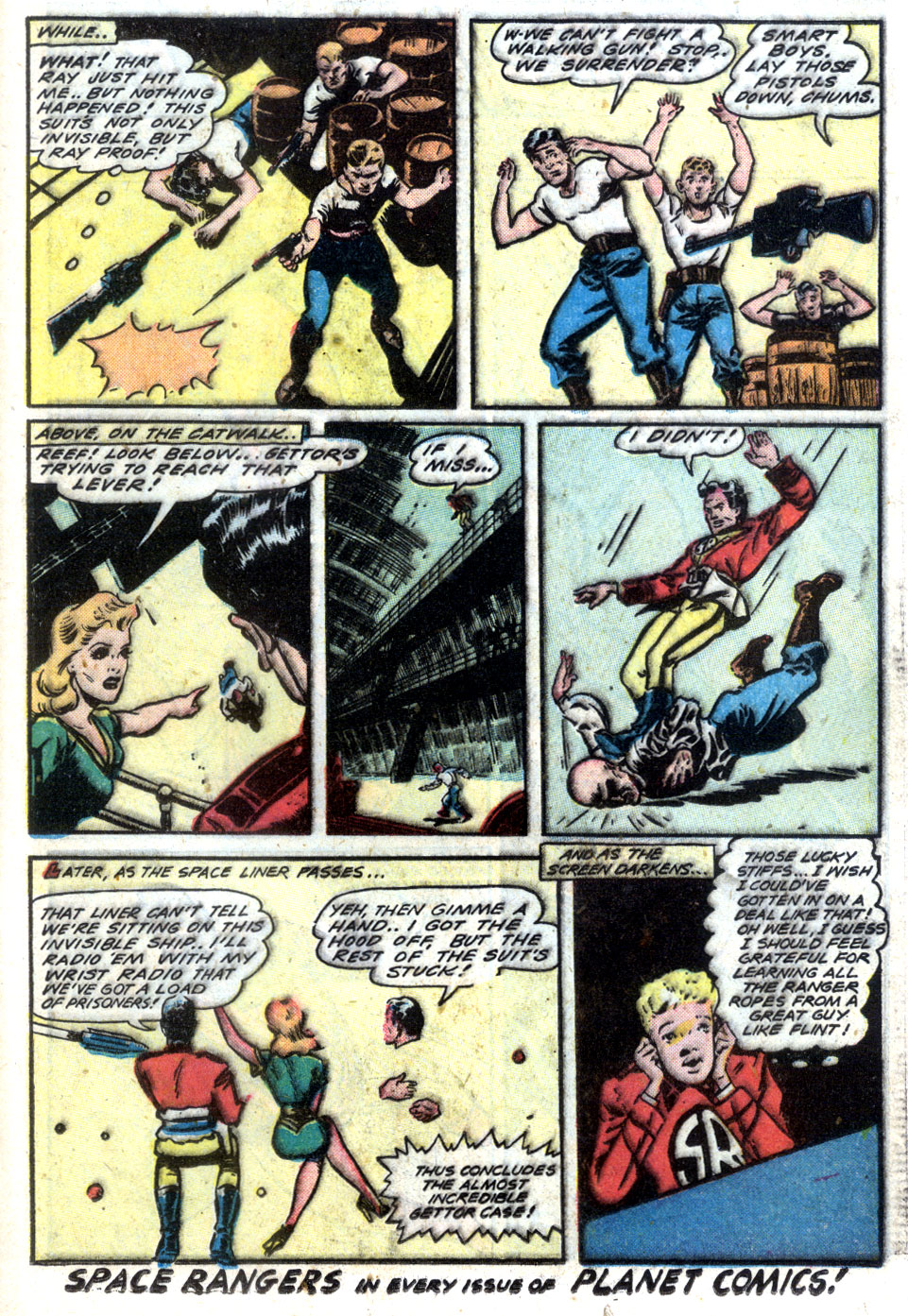 Planet Comics #61 (Fiction House), page 33. Public domain (US).