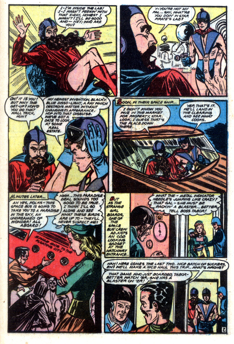 Planet Comics #61 (Fiction House), page 35. Public domain (US).
