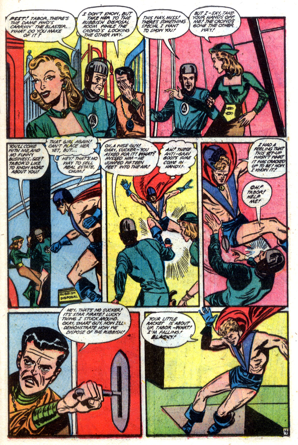 Planet Comics #61 (Fiction House), page 37. Public domain (US).
