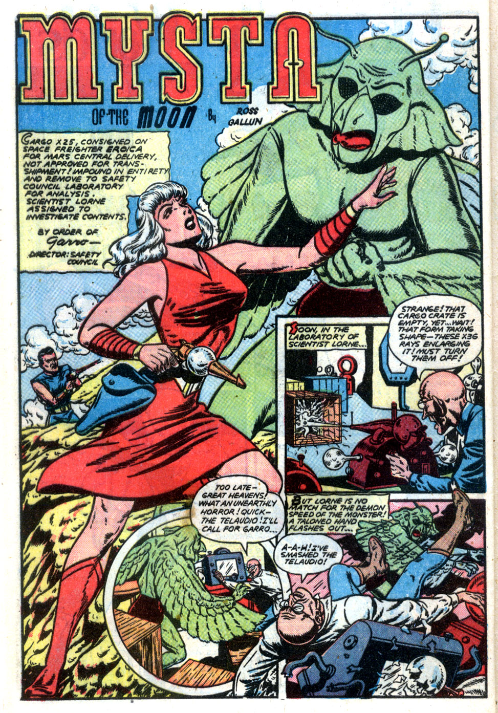 Planet Comics #61 (Fiction House), page 42. Public domain (US).