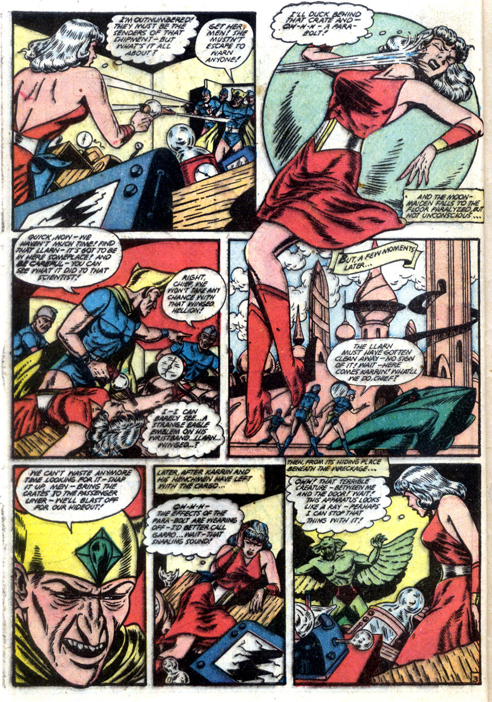Planet Comics #61 (Fiction House), page 44. Public domain (US).