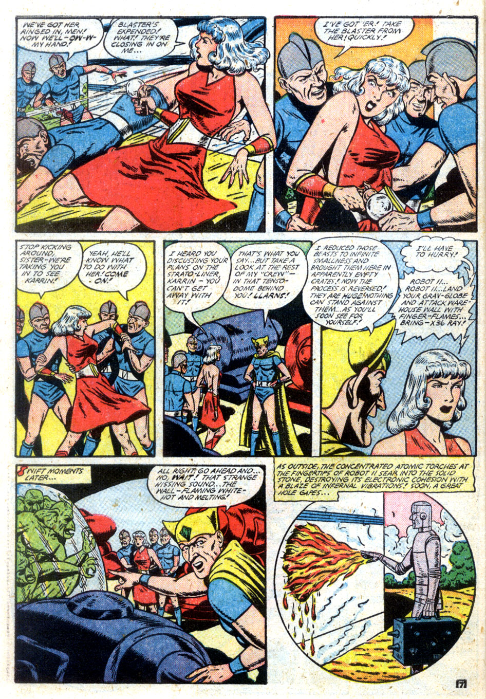 Planet Comics #61 (Fiction House), page 48. Public domain (US).